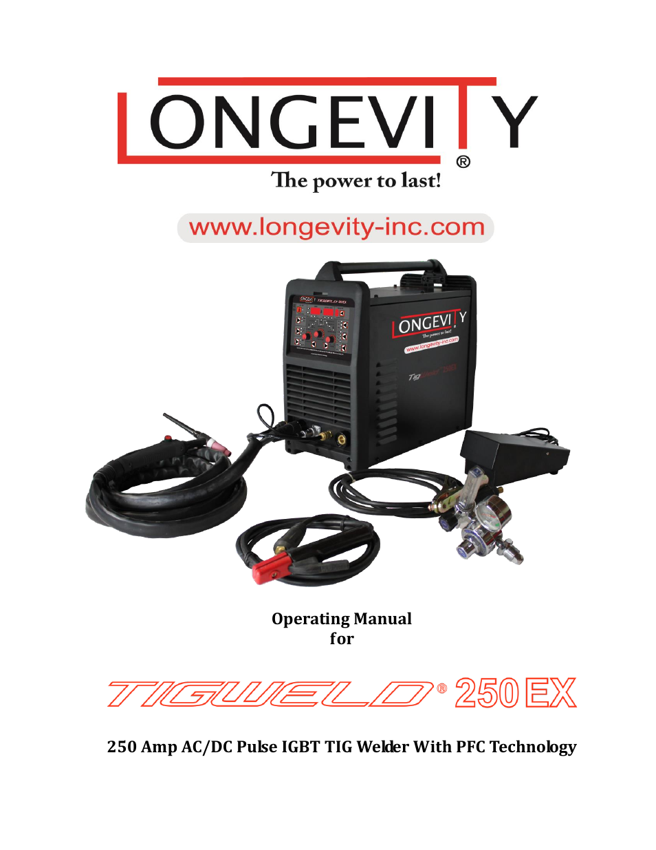 Longevity TIGWELD 250 EX User Manual | 28 pages