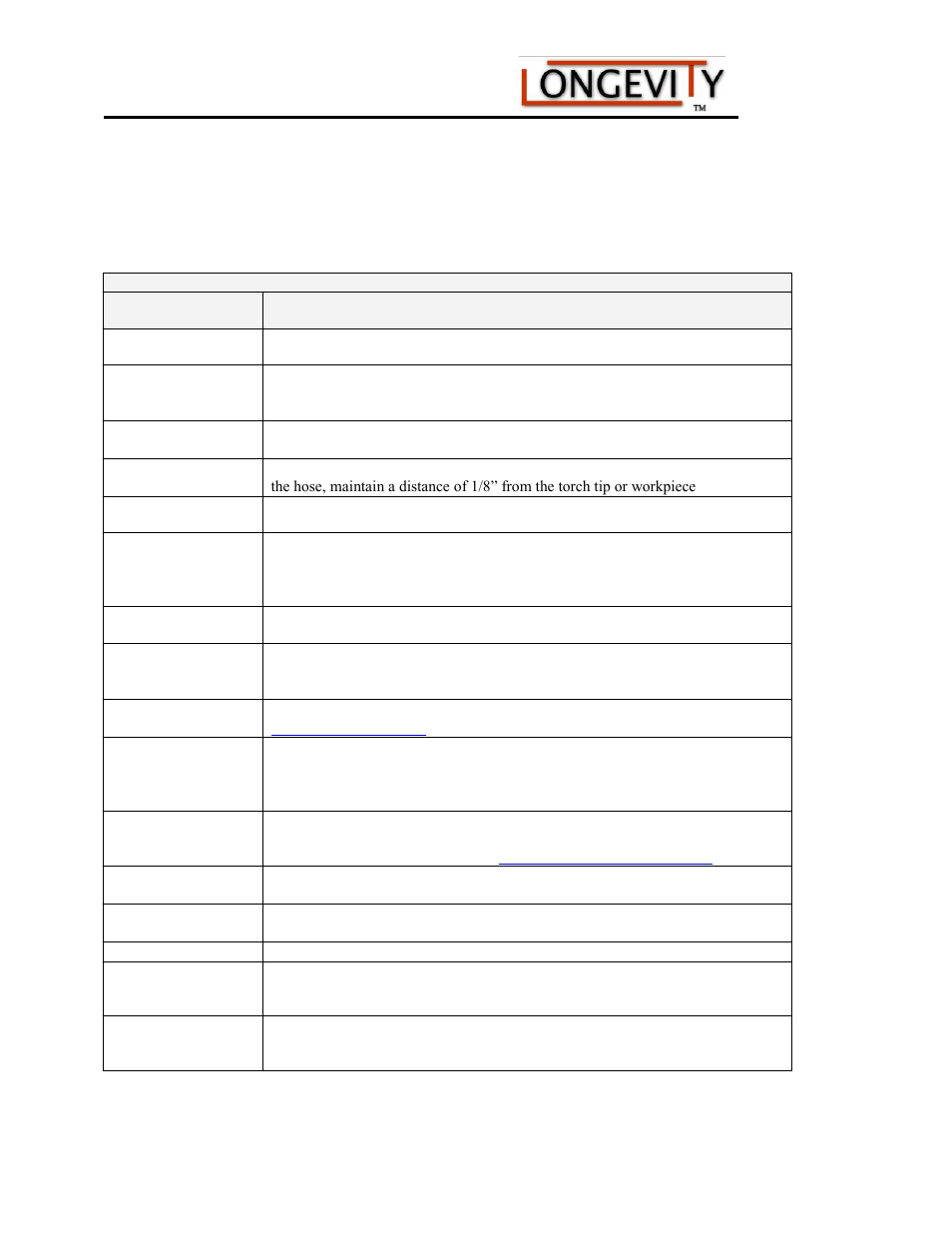 Troubleshooting, Weldmax 185 | Longevity WELDMAX 185 User Manual | Page 28 / 28
