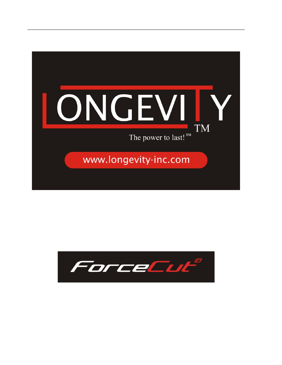 Longevity FORCECUT 40D new User Manual | 17 pages