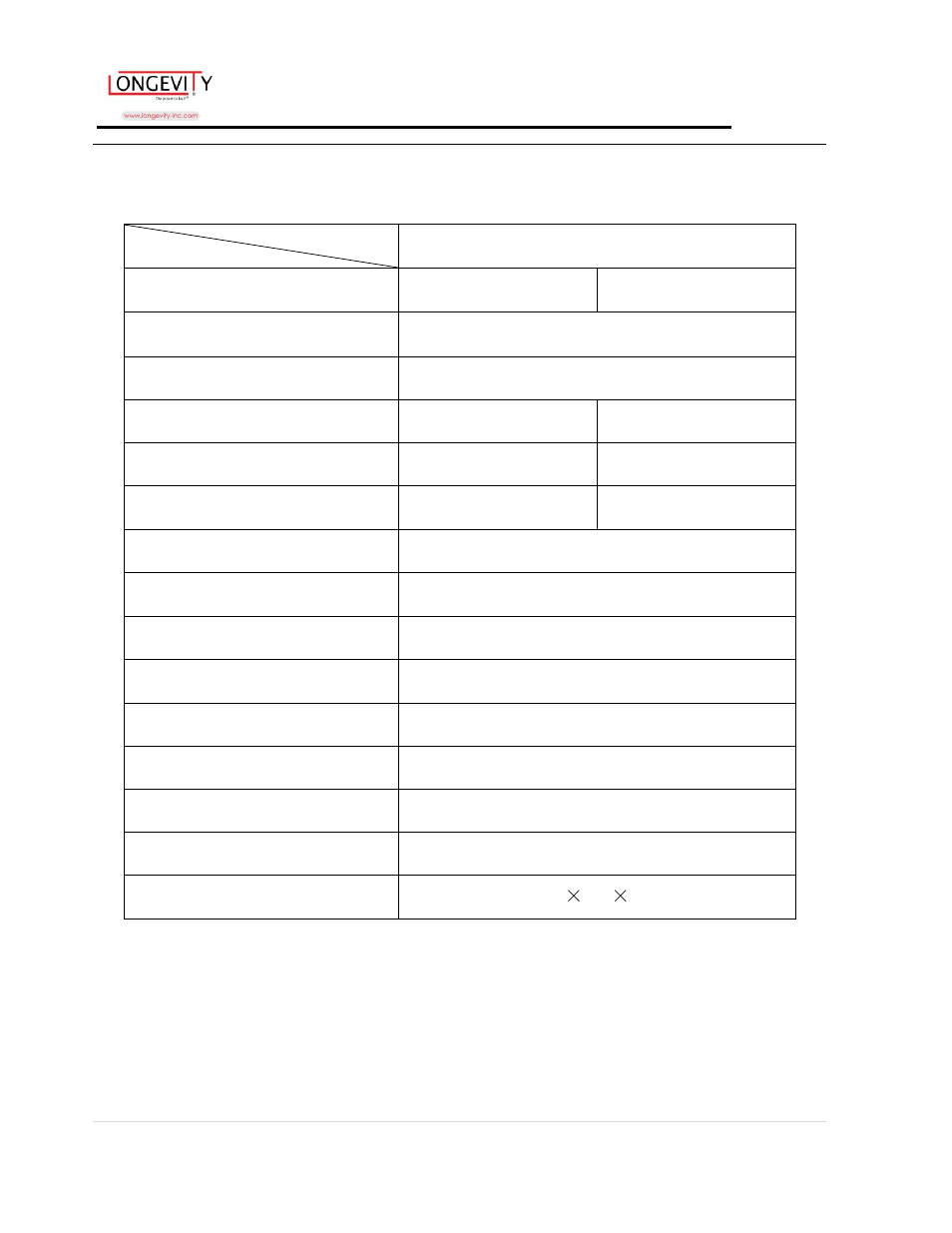 Main technical data | Longevity FORCECUT 40D new User Manual | Page 11 / 17