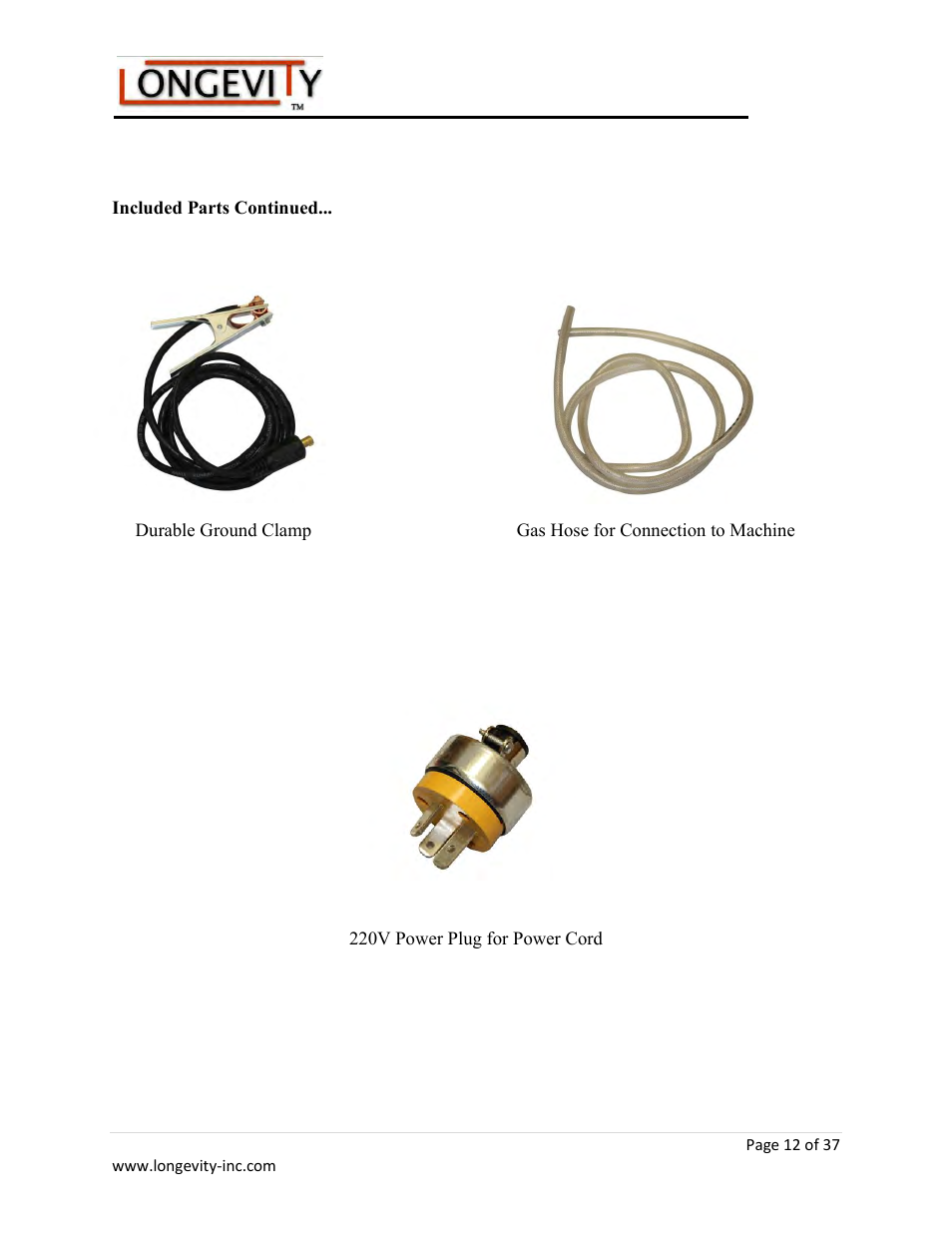 Longevity ARCMATE 205 User Manual | Page 13 / 39