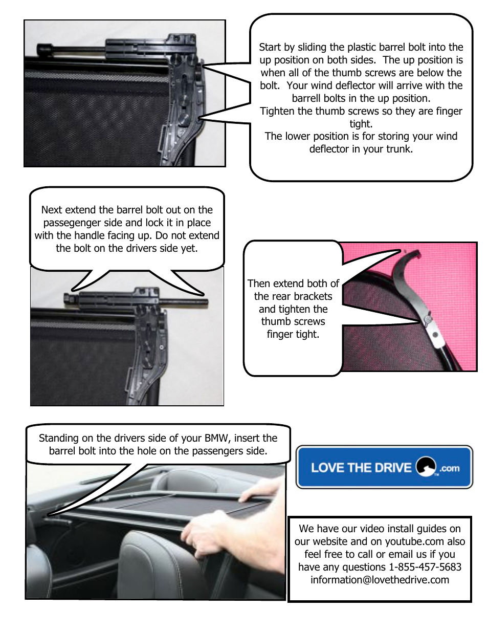 Love The Drive BMW Windstop 3 series (E46) 323, 325, 330, M3 2000 to 2006 User Manual | Page 4 / 4