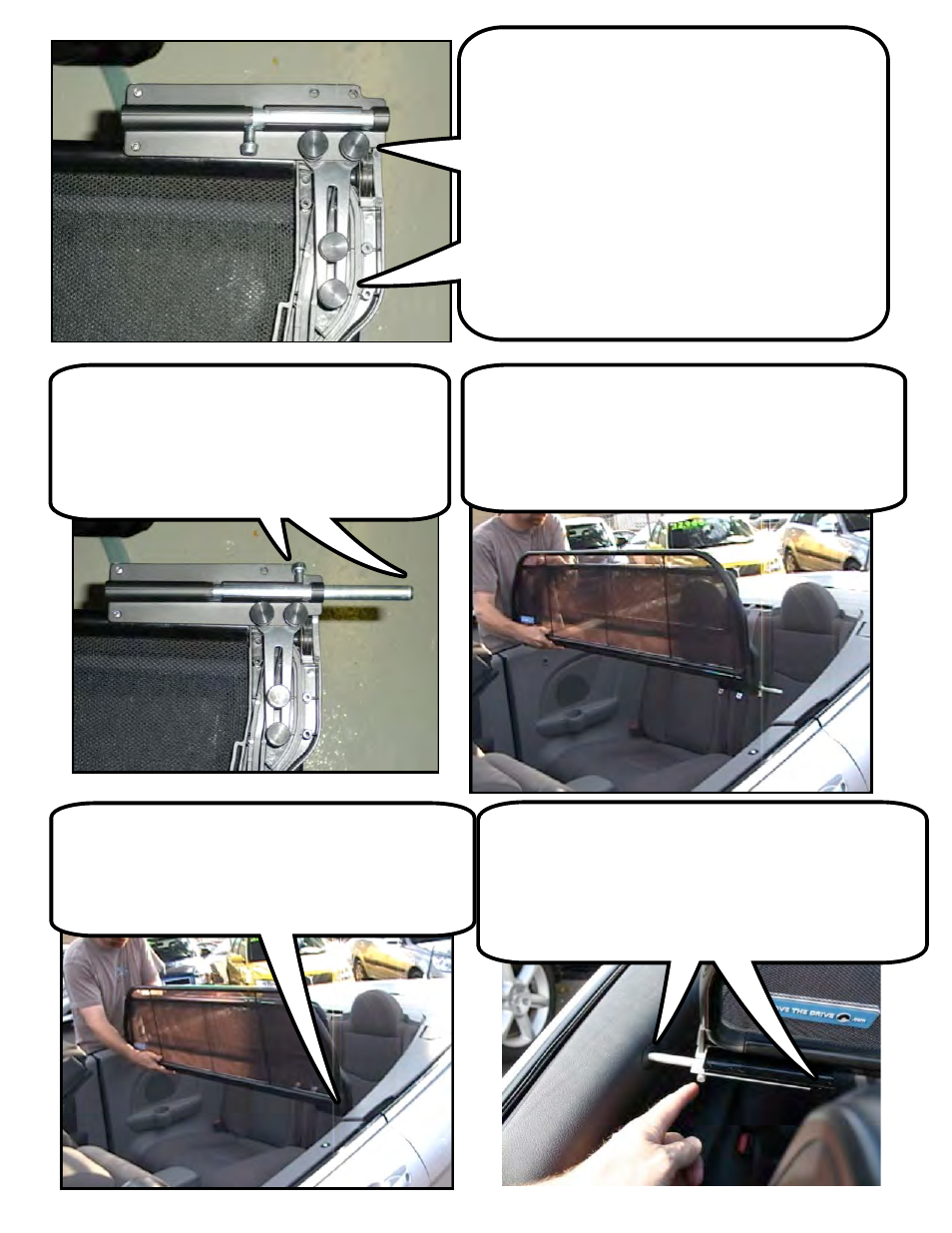 Love The Drive Chrysler 200 Convertible Wind Deflector 2011 to 2014 User Manual | Page 3 / 5