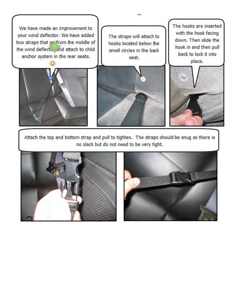 Love The Drive Chrysler 200 Convertible Wind Deflector 2011 to 2014 User Manual | Page 4 / 5