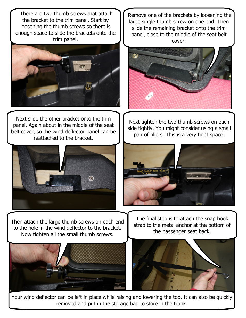 Love The Drive Thunderbird Wind Deflector 2002 to 2005 User Manual | Page 2 / 2