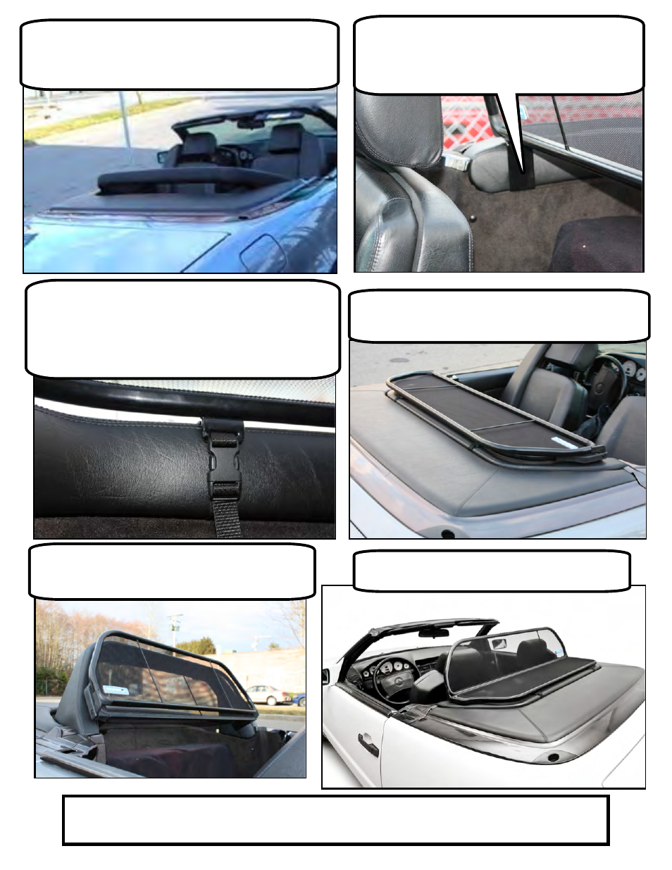 Love The Drive Mercedes 300SL, 500SL, 600SL Wind Deflector 1990 to 2002 User Manual | Page 2 / 2