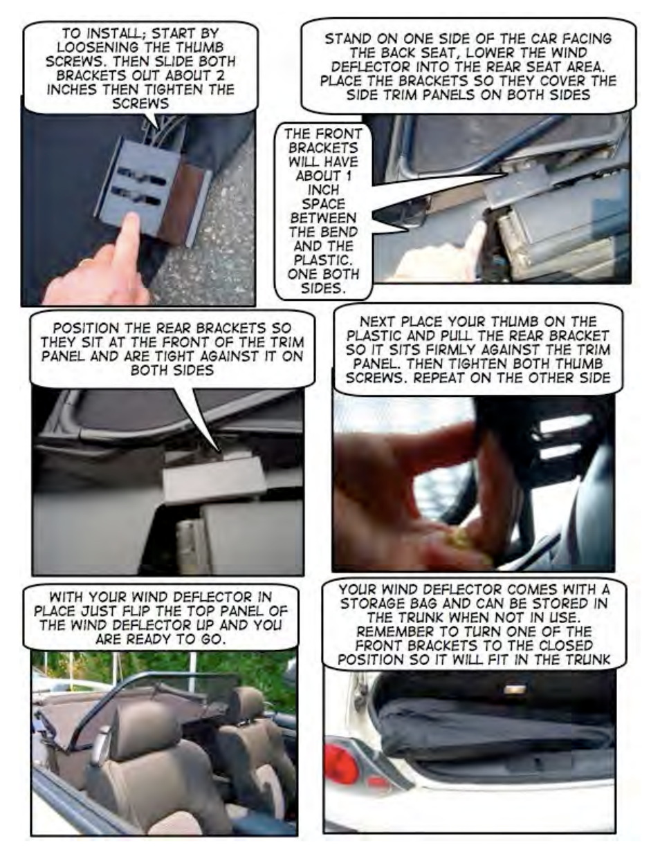 Love The Drive Spyder Wind Deflector 2000 to 2005 User Manual | Page 2 / 2