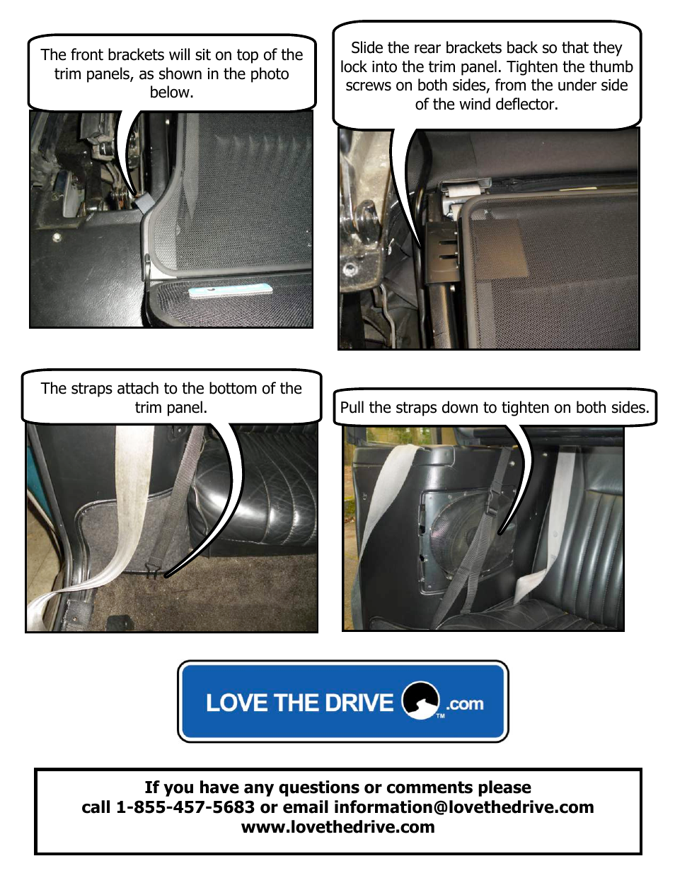 Love The Drive Mustang Wind Deflector 1990 to 1993 User Manual | Page 2 / 2