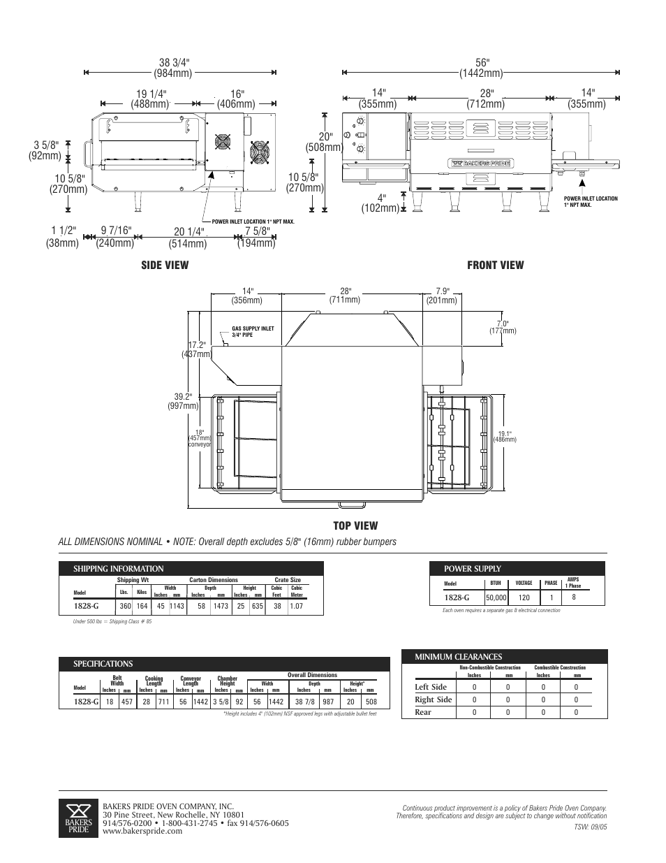 Bakers Pride VH-1828G-1 User Manual | Page 2 / 2