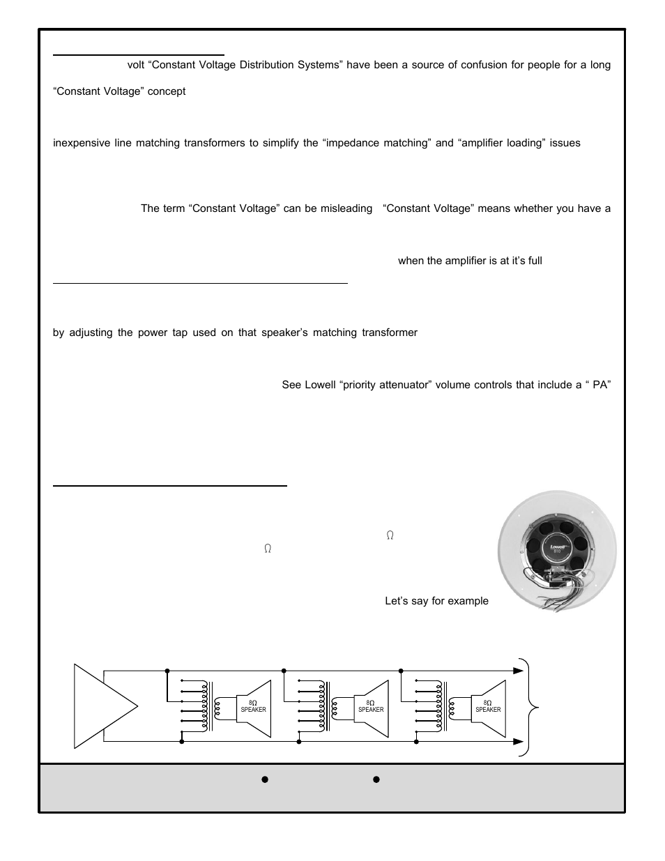 Lowell manufacturing company | Lowell PA250 User Manual | Page 7 / 8