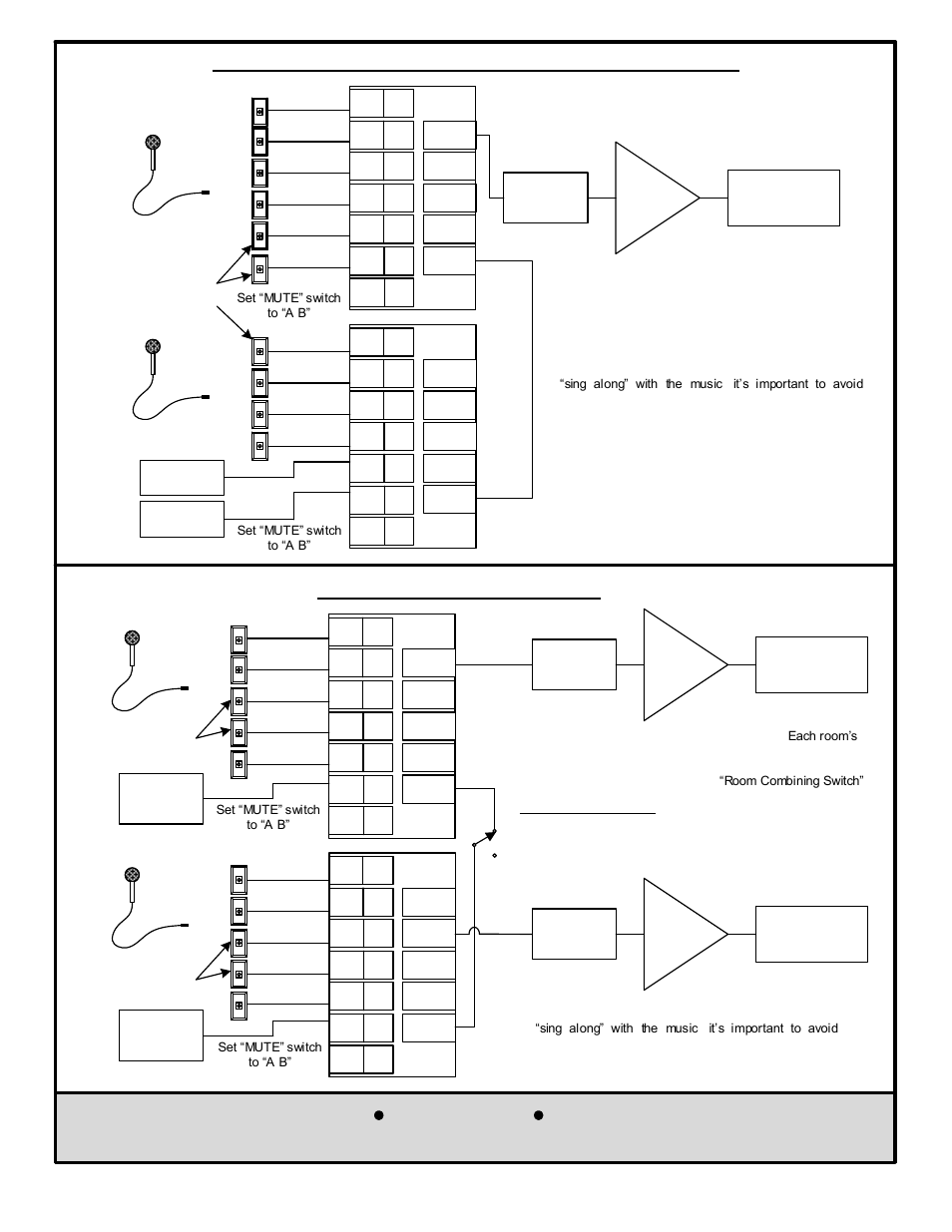 Lowell manufacturing company, Mix1, Basic room-combining system | Lowell MIX1 User Manual | Page 7 / 8