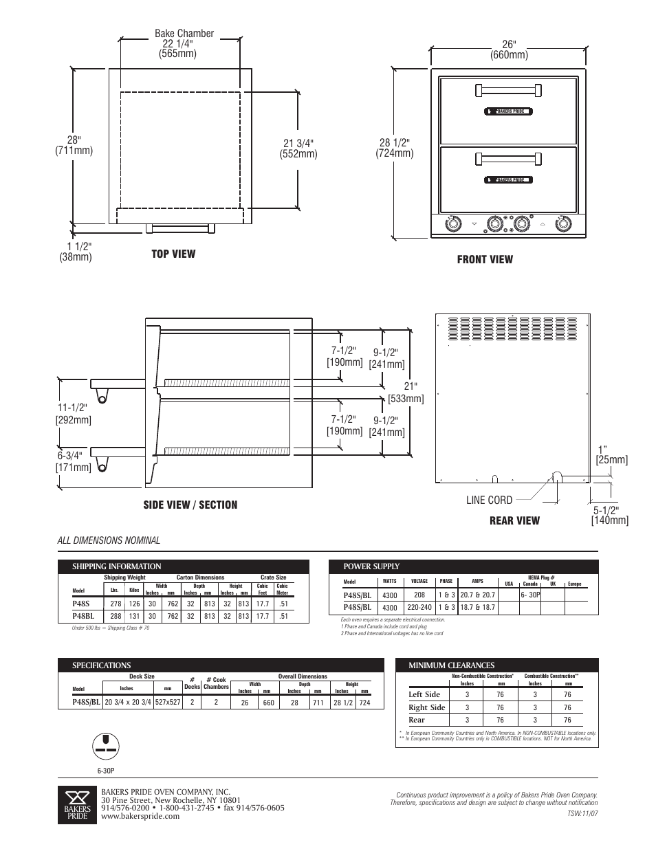 Bakers Pride P48BL User Manual | Page 2 / 2