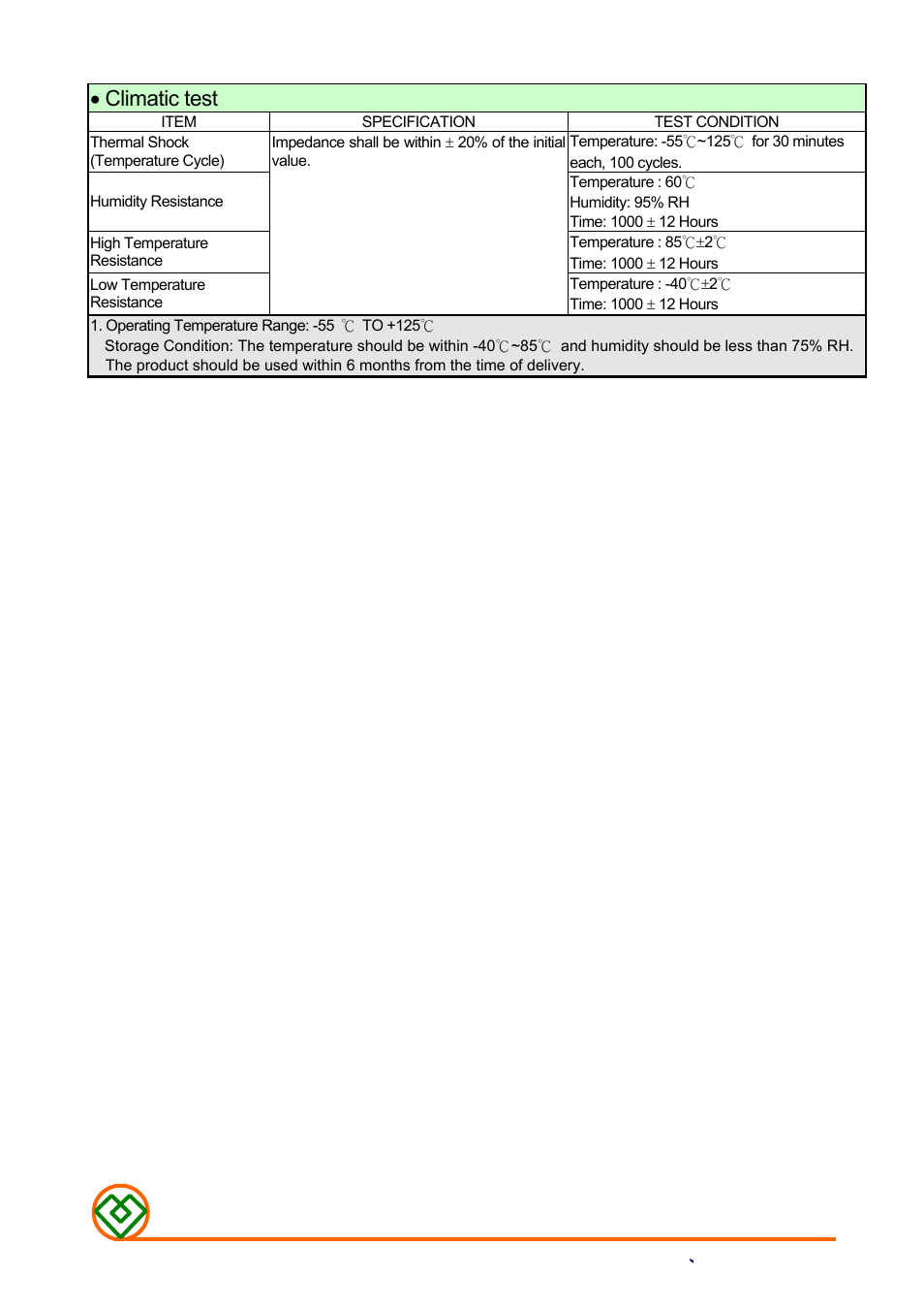 Climatic test, Mag.layers | Mag Layers USA GMLI-201209/12 User Manual | Page 8 / 9