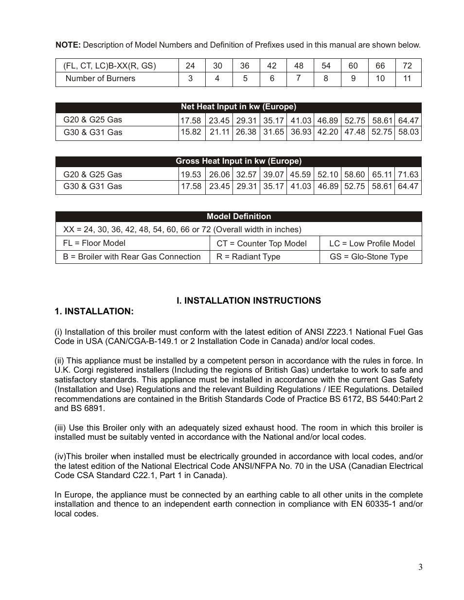 Bakers Pride LC User Manual | Page 3 / 12
