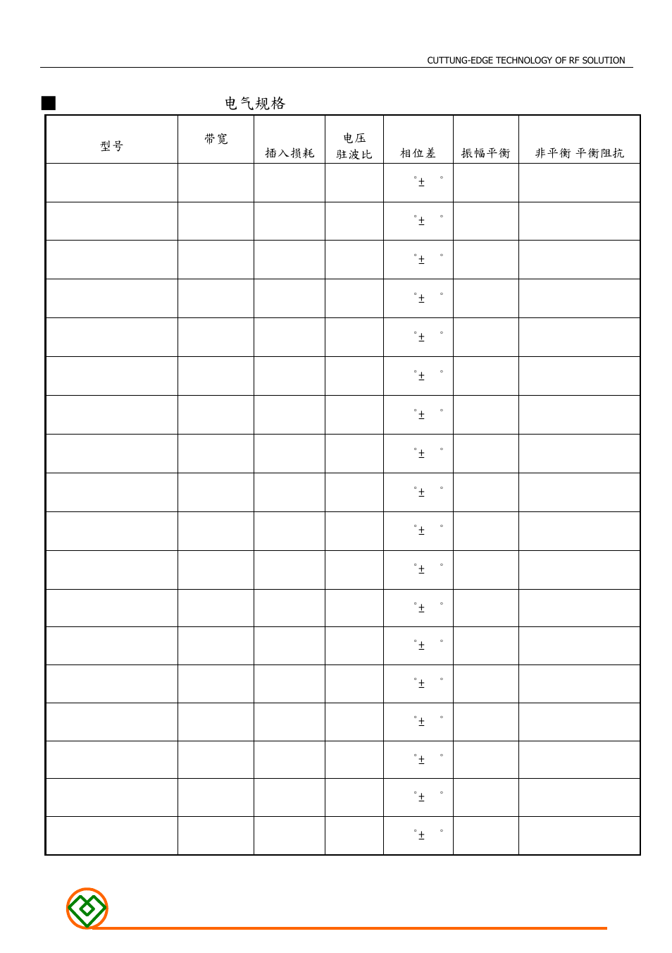 Electrical specification 电气规格, Mag.layers | Mag Layers USA Balun User Manual | Page 3 / 4