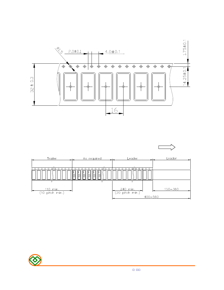 6) packaging, 6)-1 carrier tape dimensions (mm), 6)-2 taping dimensions (mm) | Mag.layers | Mag Layers USA MSI-200904CP User Manual | Page 7 / 10
