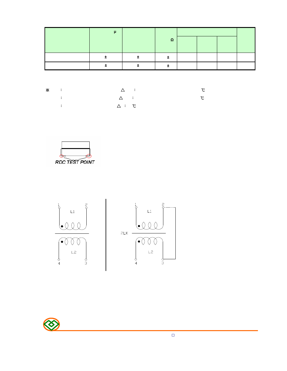 Table, Rdc test point schematic | Mag Layers USA MSI-101004PF User Manual | Page 2 / 9