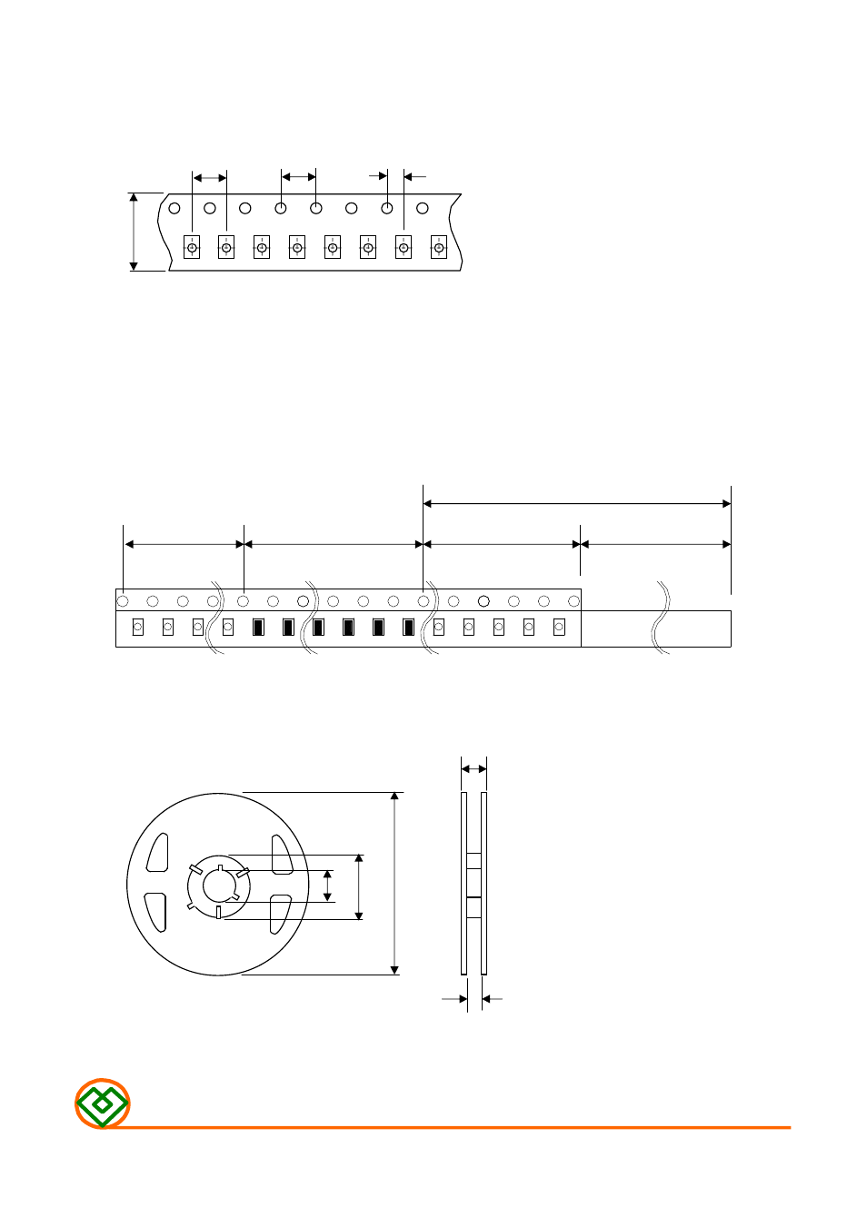 6) packaging, 6)-1 carrier tape dimensions (mm), 6)-2 taping dimensions (mm) | 6)-3 reel dimensions, Mag.layers | Mag Layers USA MCI-2012 User Manual | Page 6 / 9