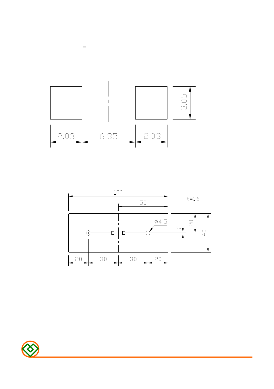 5) land dimension (ref.) | Mag Layers USA MSI-100705 User Manual | Page 6 / 9