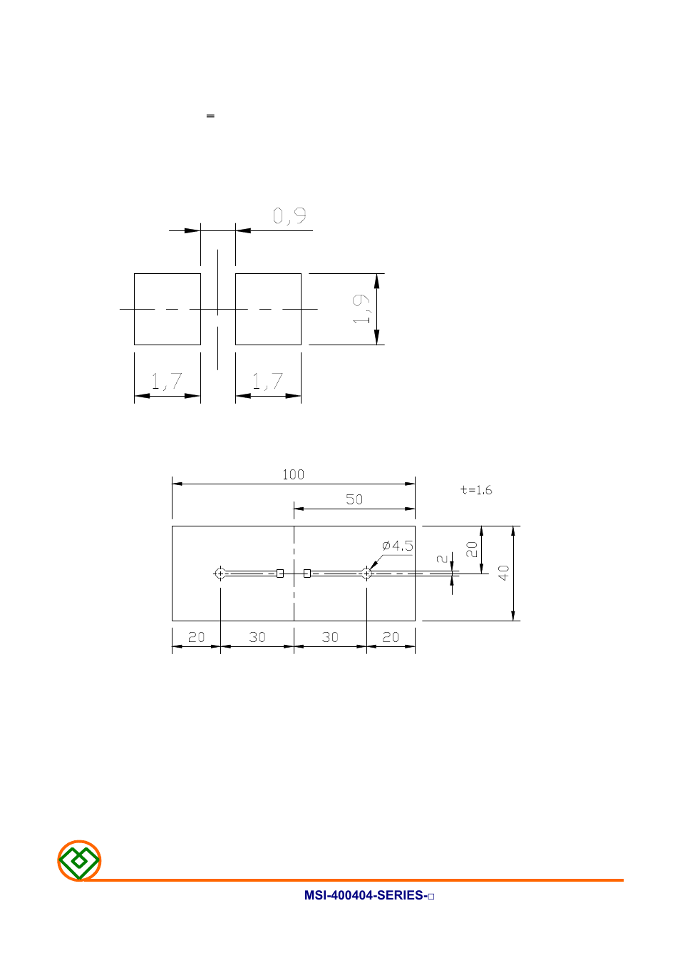 5) land dimension (ref.) | Mag Layers USA MSI-400404 User Manual | Page 6 / 11