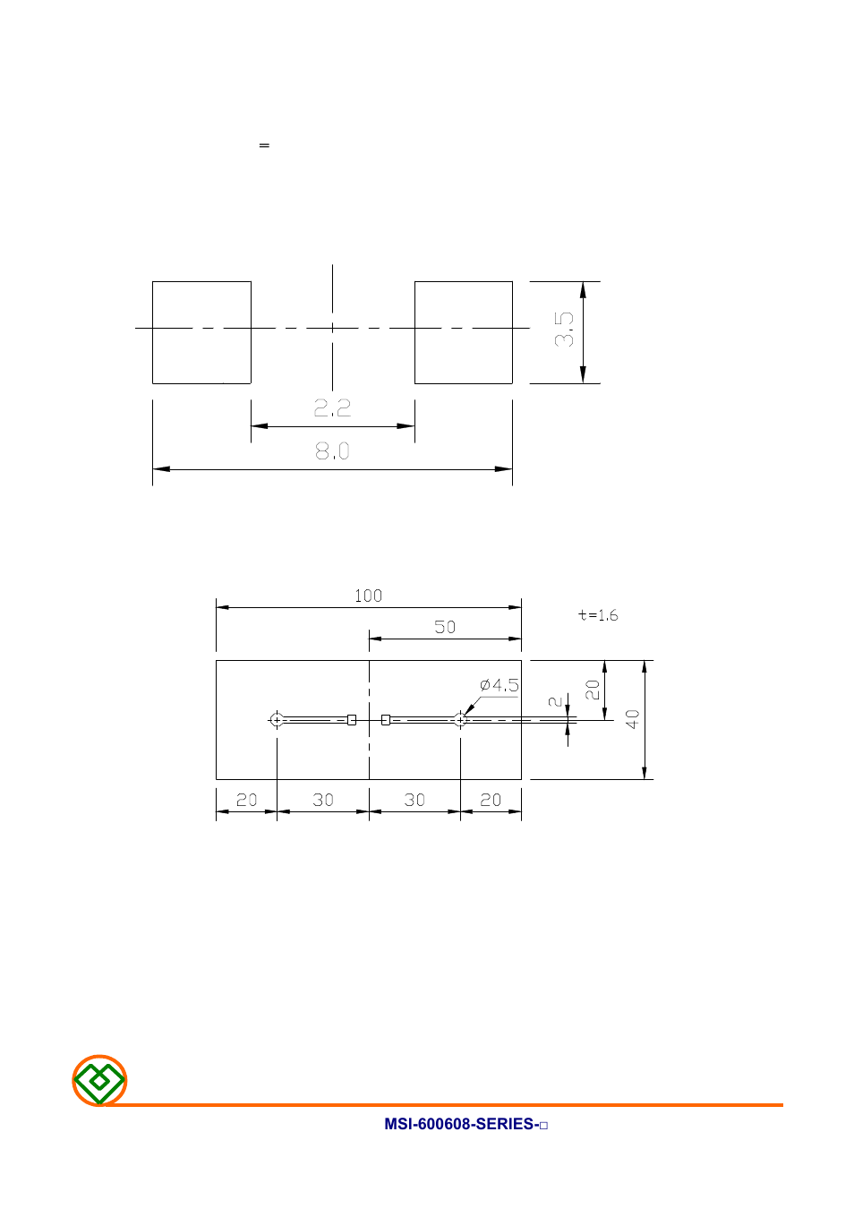 5) land dimension (ref.) | Mag Layers USA MSI-600608 User Manual | Page 6 / 10