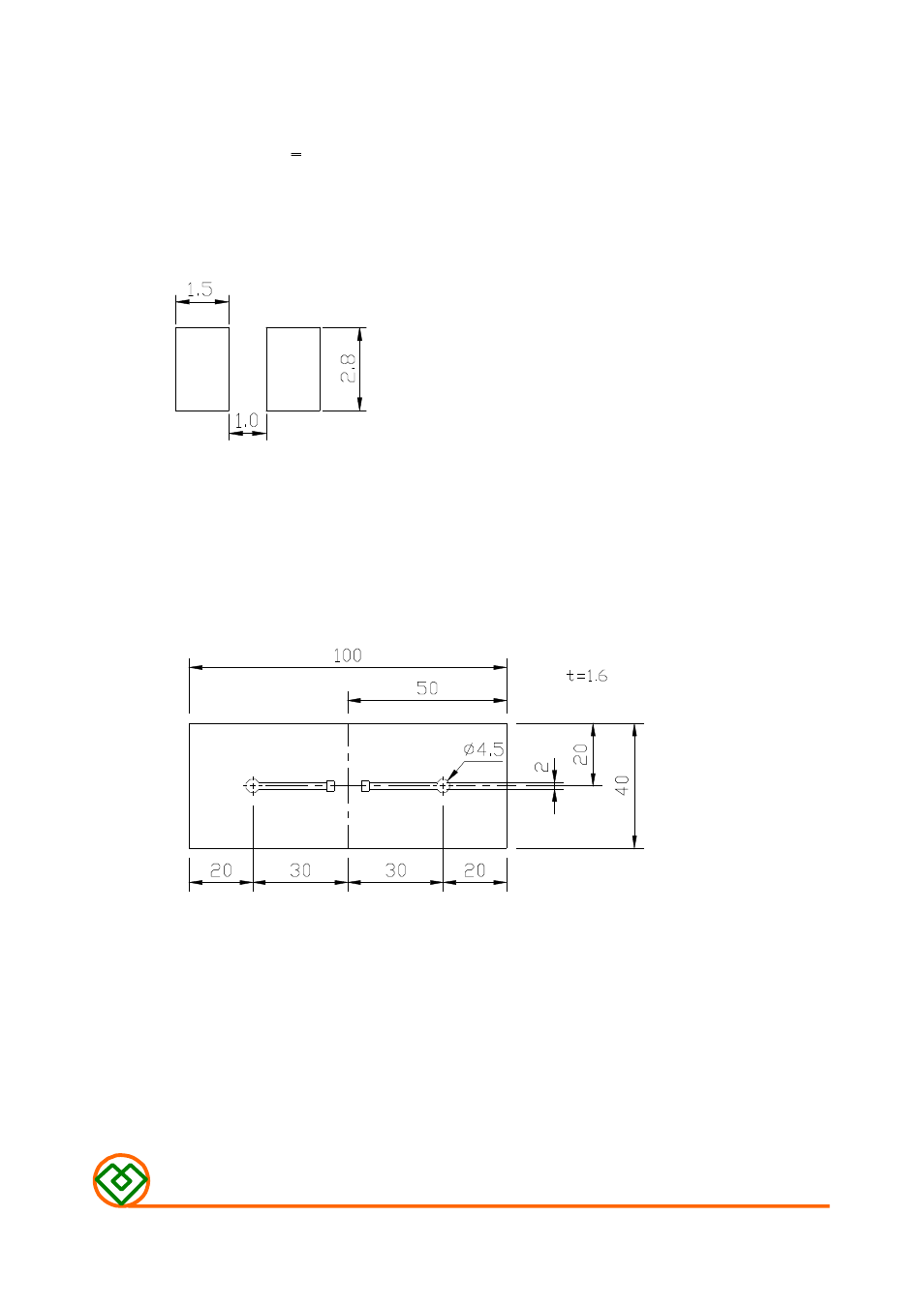 5) land dimension (ref.) | Mag Layers USA MSCH-3225C User Manual | Page 6 / 8