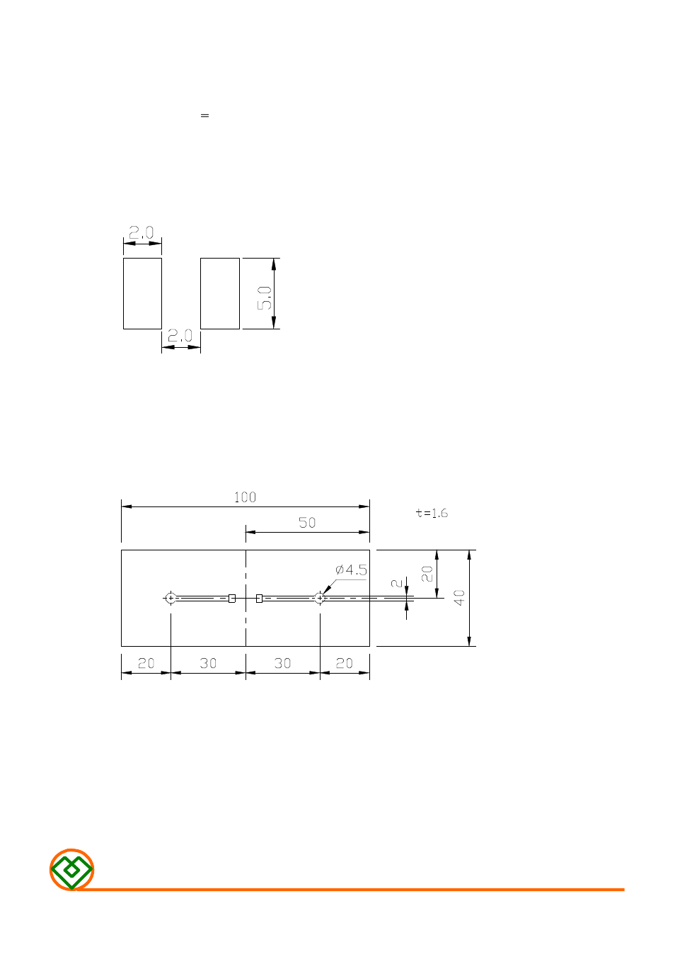 5) land dimension (ref.) | Mag Layers USA MSCH-5750C User Manual | Page 6 / 8