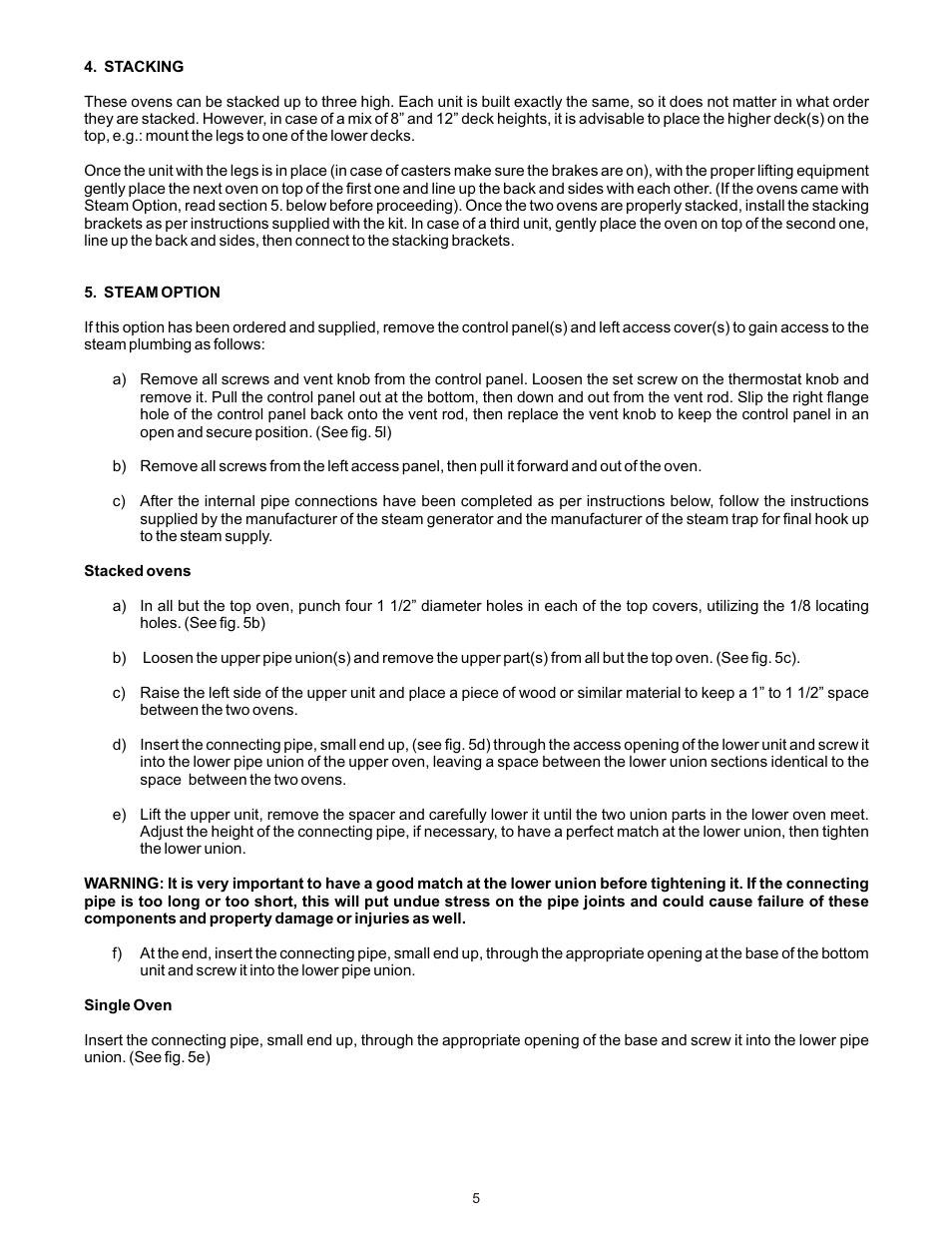Bakers Pride ER User Manual | Page 5 / 16
