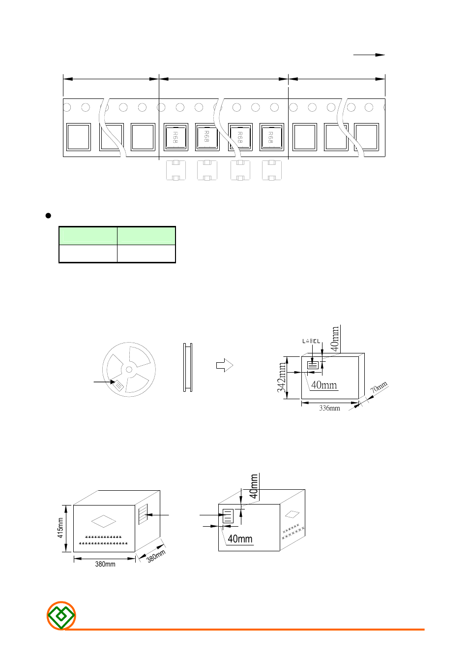 Carton: middle packaging : 3 reel /box, External packaging : 5 box / carton, 40mm 4 0 m m | Mag Layers USA MMD-06DZ-SERIES-X2 User Manual | Page 5 / 5