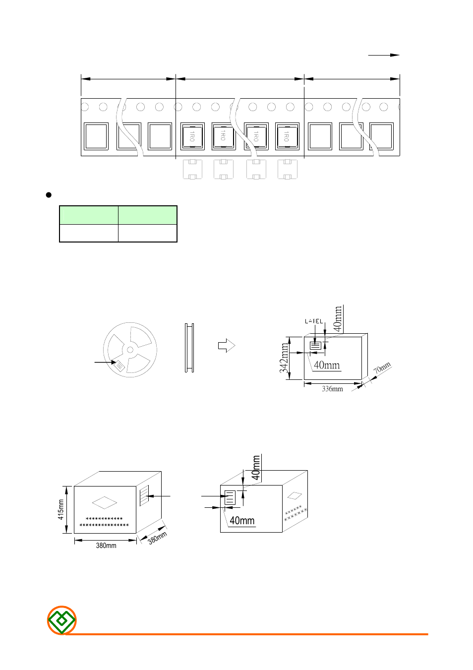 Carton: middle packaging : 3 reel /box, External packaging : 5 box / carton, 40mm 4 0 m m | Mag Layers USA MMD-06EZ-SERIES-V1 User Manual | Page 6 / 6