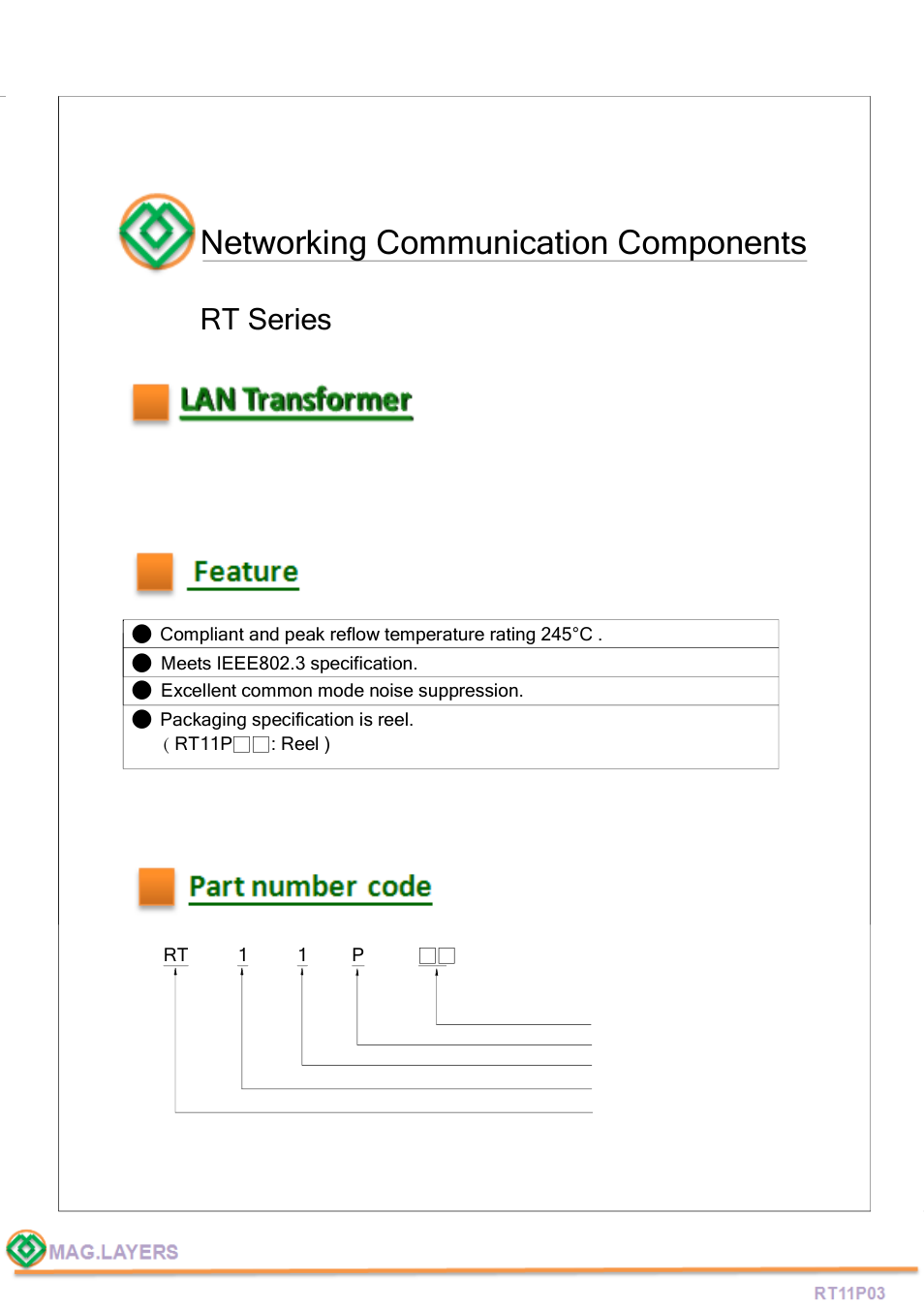 Mag Layers USA RT11P03 User Manual | 7 pages