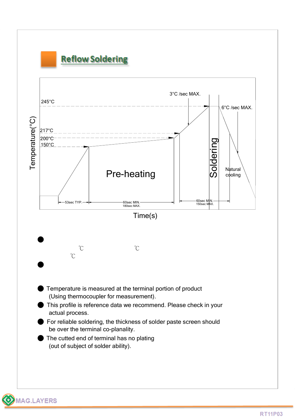 Pre-heating, So ld e ri n g | Mag Layers USA RT11P03 User Manual | Page 5 / 7