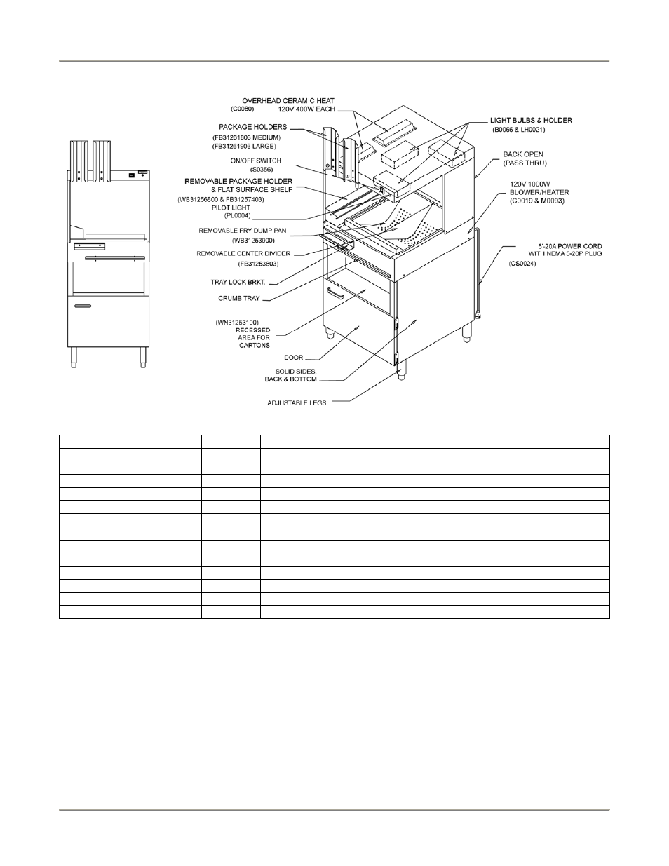 Hfwb | Bakers Pride Fry Warmer HFWS User Manual | Page 16 / 20