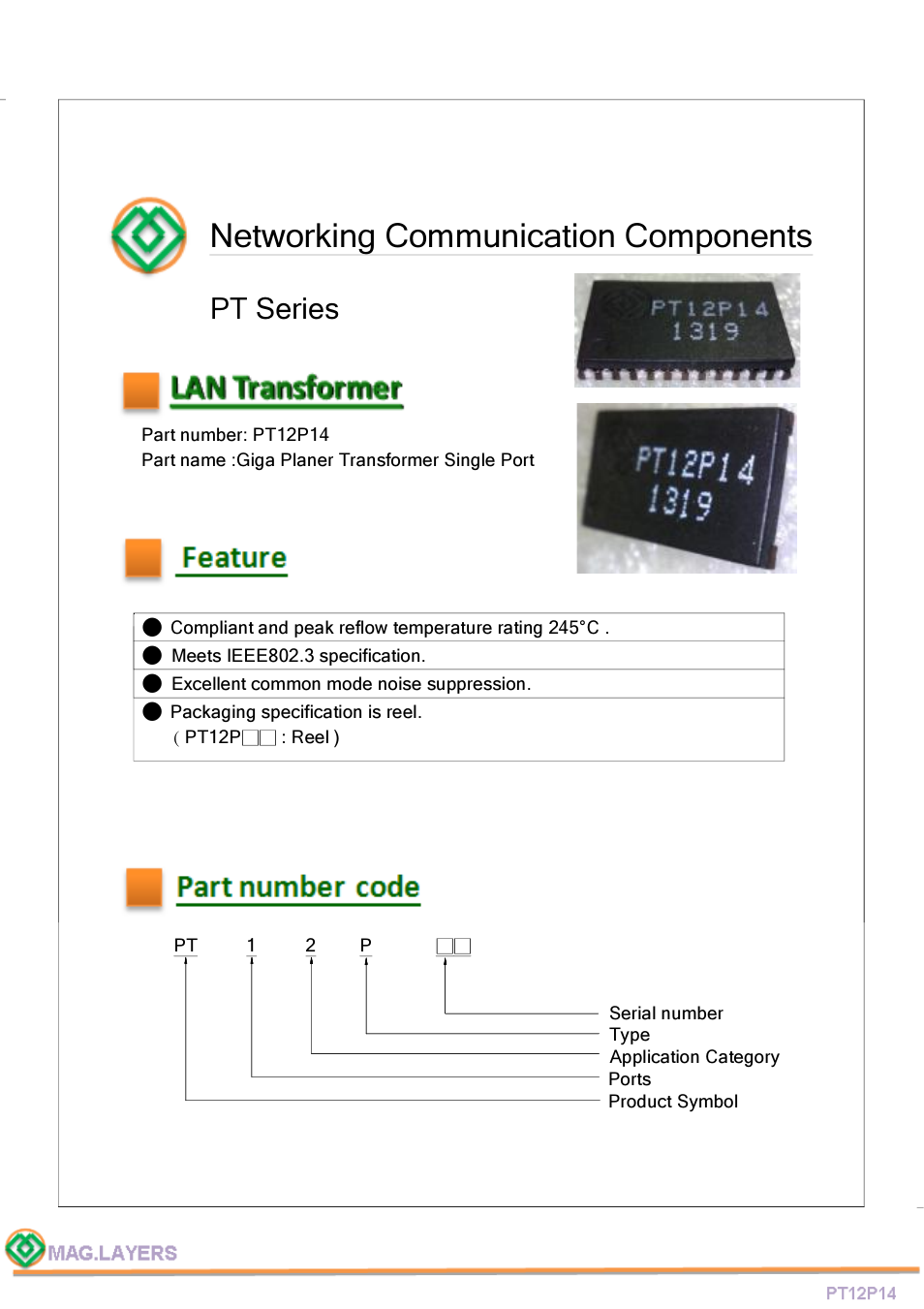 Mag Layers USA RT12P14 User Manual | 7 pages