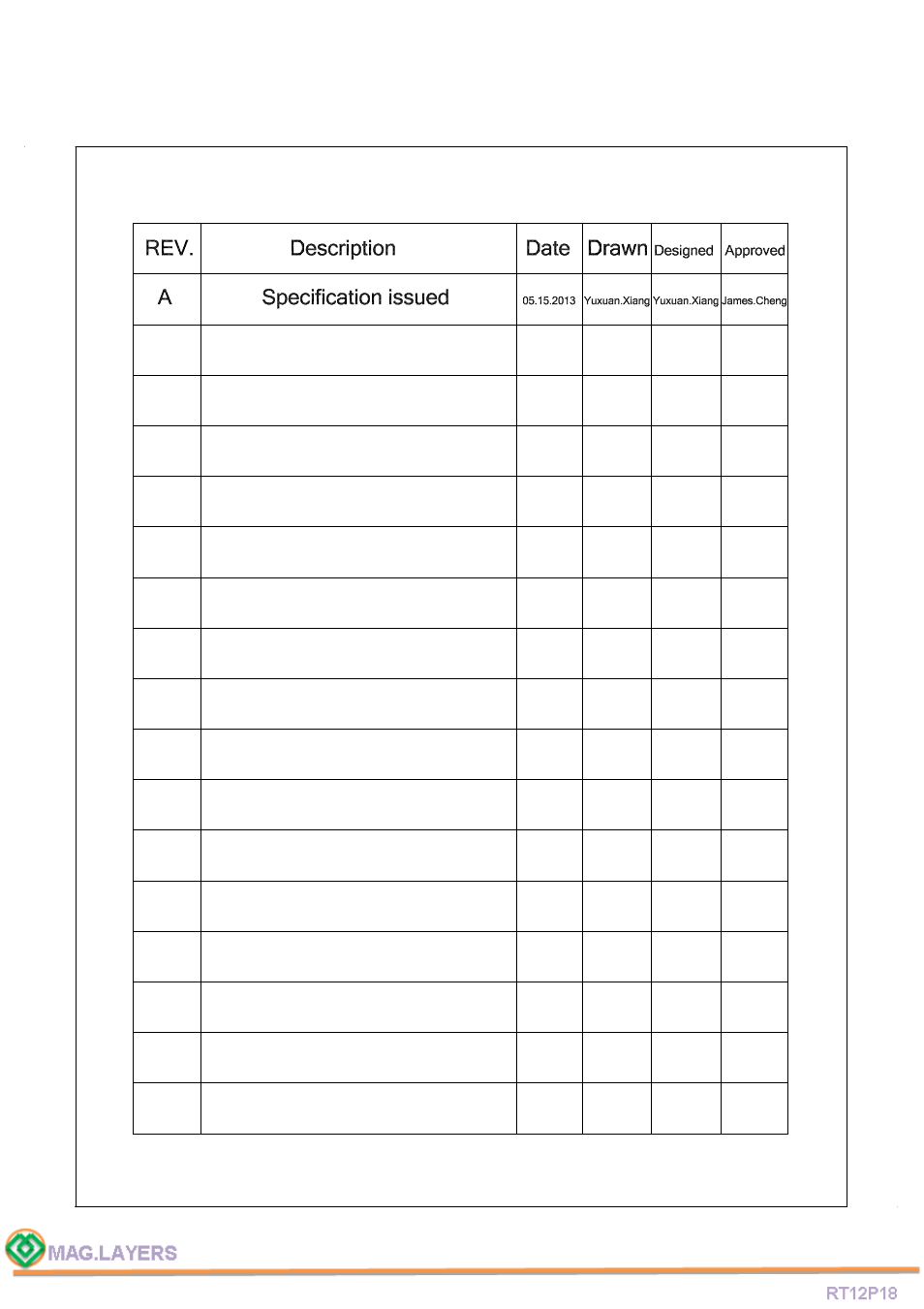 Mag Layers USA RT12P18 User Manual | Page 2 / 5