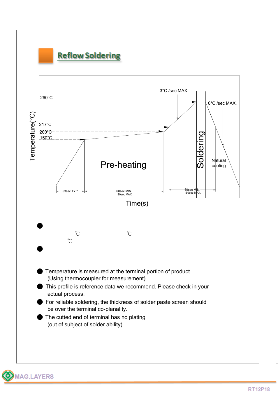 Pre-heating, So ld e ri n g | Mag Layers USA RT12P18 User Manual | Page 5 / 5