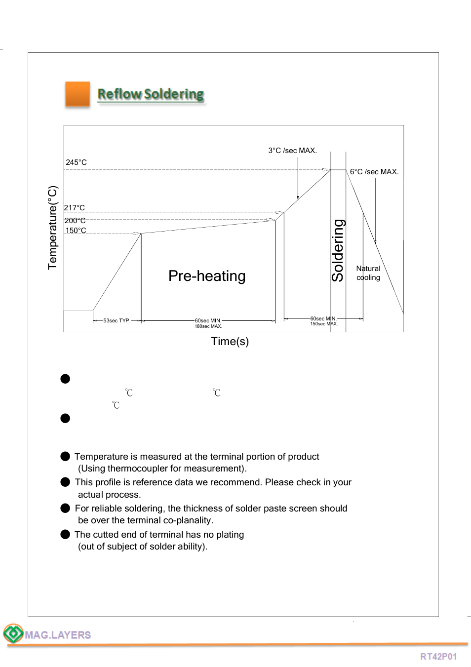 Pre-heating, So ld e ri n g | Mag Layers USA RT42P01 User Manual | Page 6 / 6