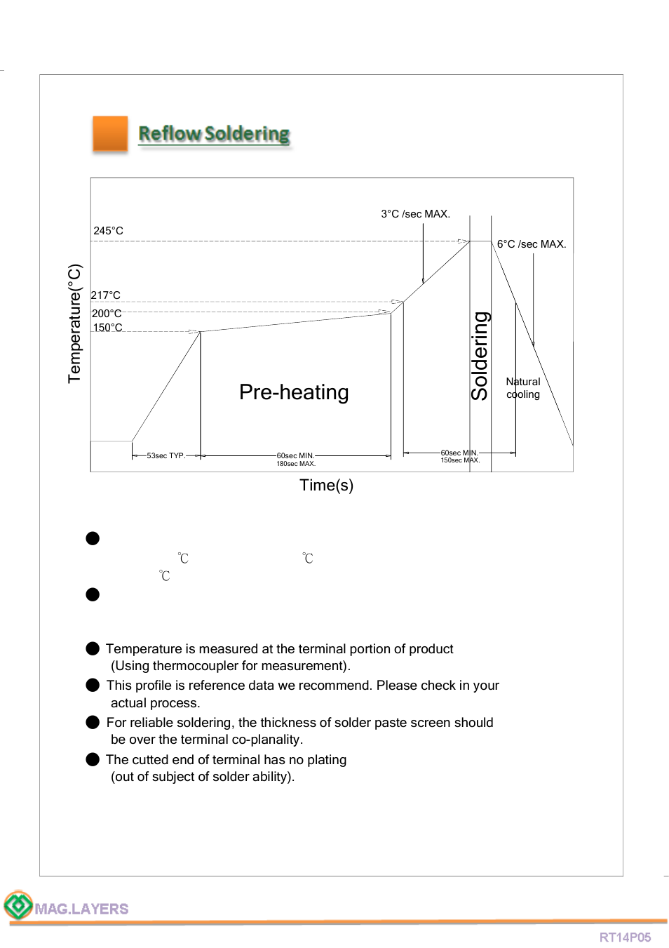 Pre-heating, So ld e ri n g | Mag Layers USA RT14P05 User Manual | Page 5 / 7
