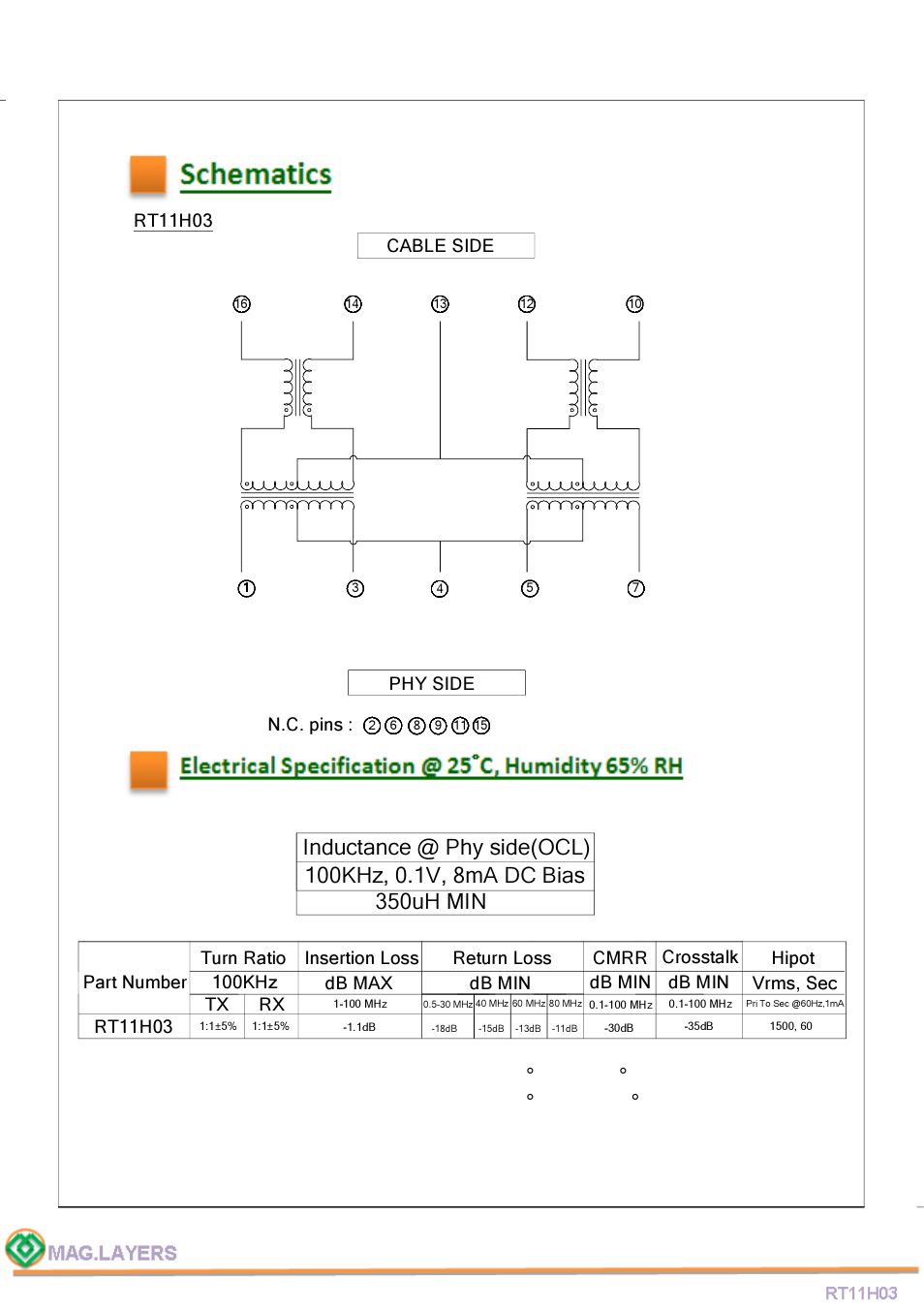 Tx rx | Mag Layers USA RT11H03 User Manual | Page 4 / 5
