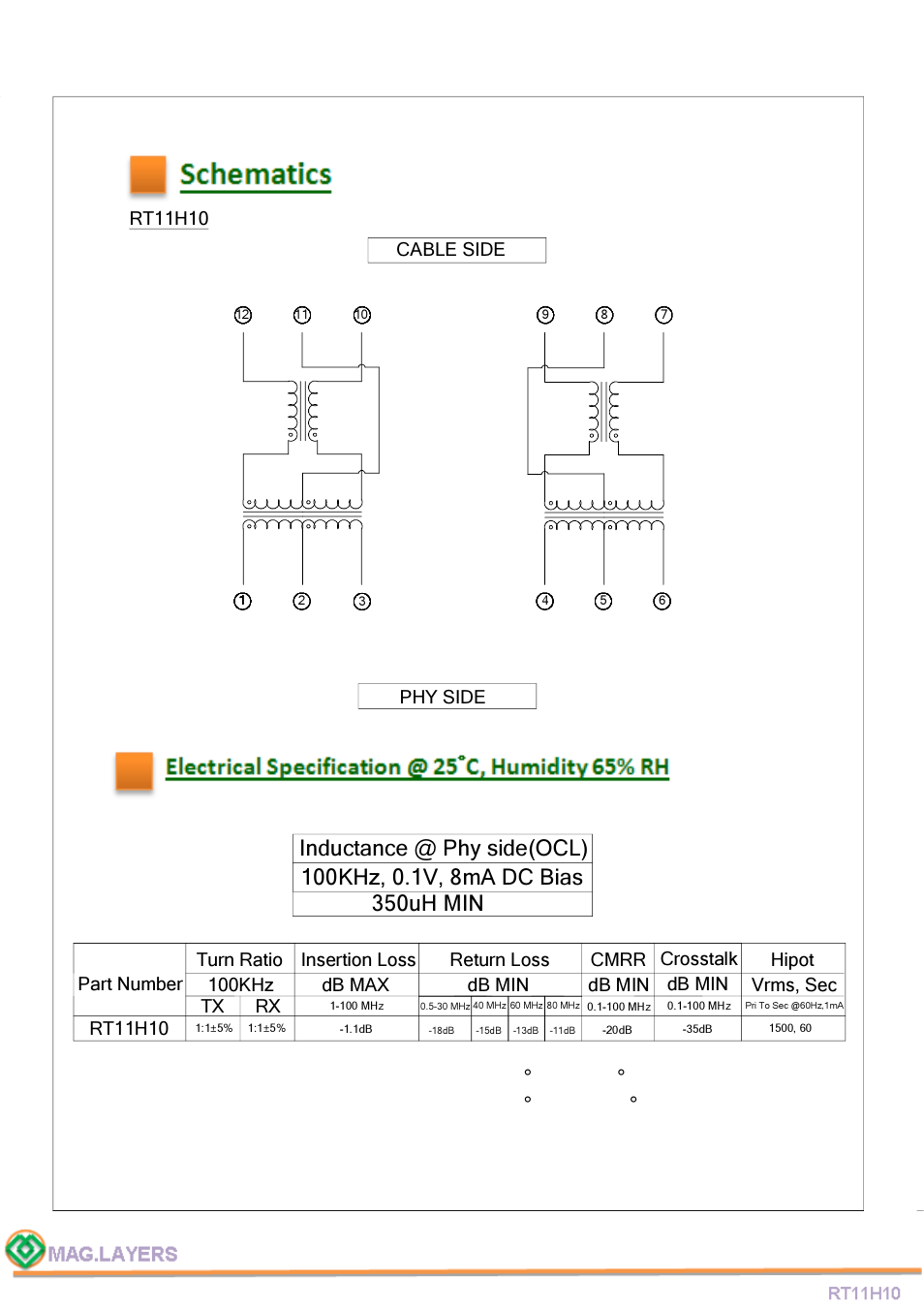 Tx rx | Mag Layers USA RT11H10 User Manual | Page 4 / 5