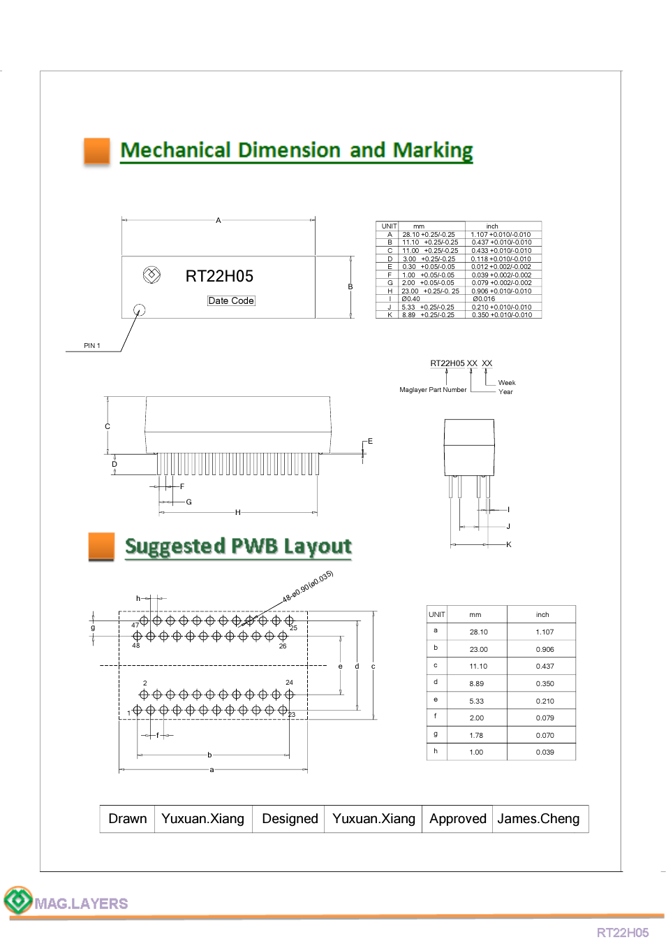 Rt22h05 | Mag Layers USA RT22H05 User Manual | Page 3 / 5