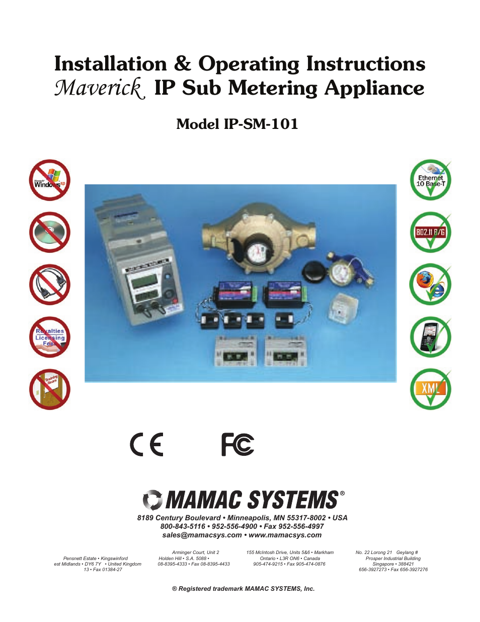 MAMAC Systems IP-SM-101 User Manual | 18 pages