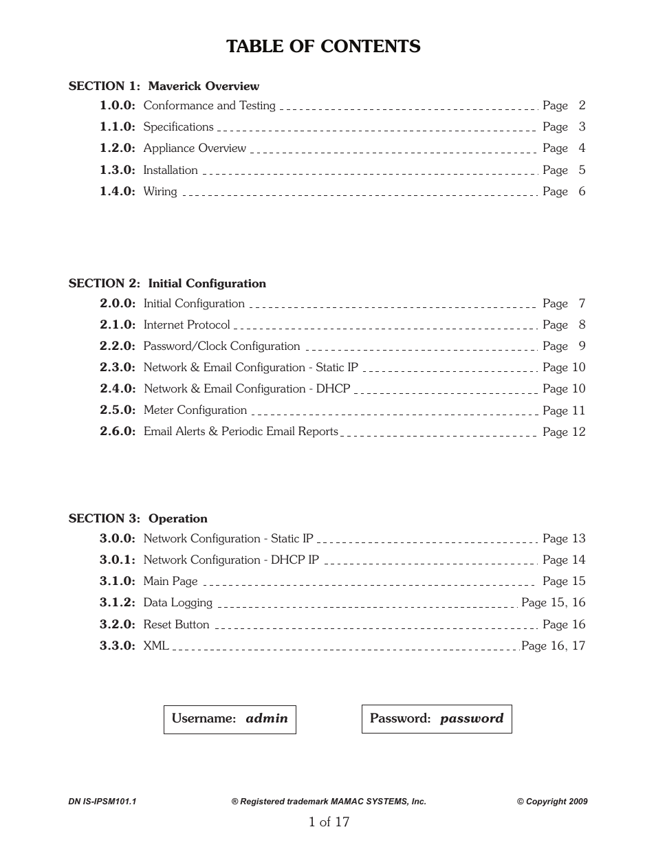 MAMAC Systems IP-SM-101 User Manual | Page 2 / 18