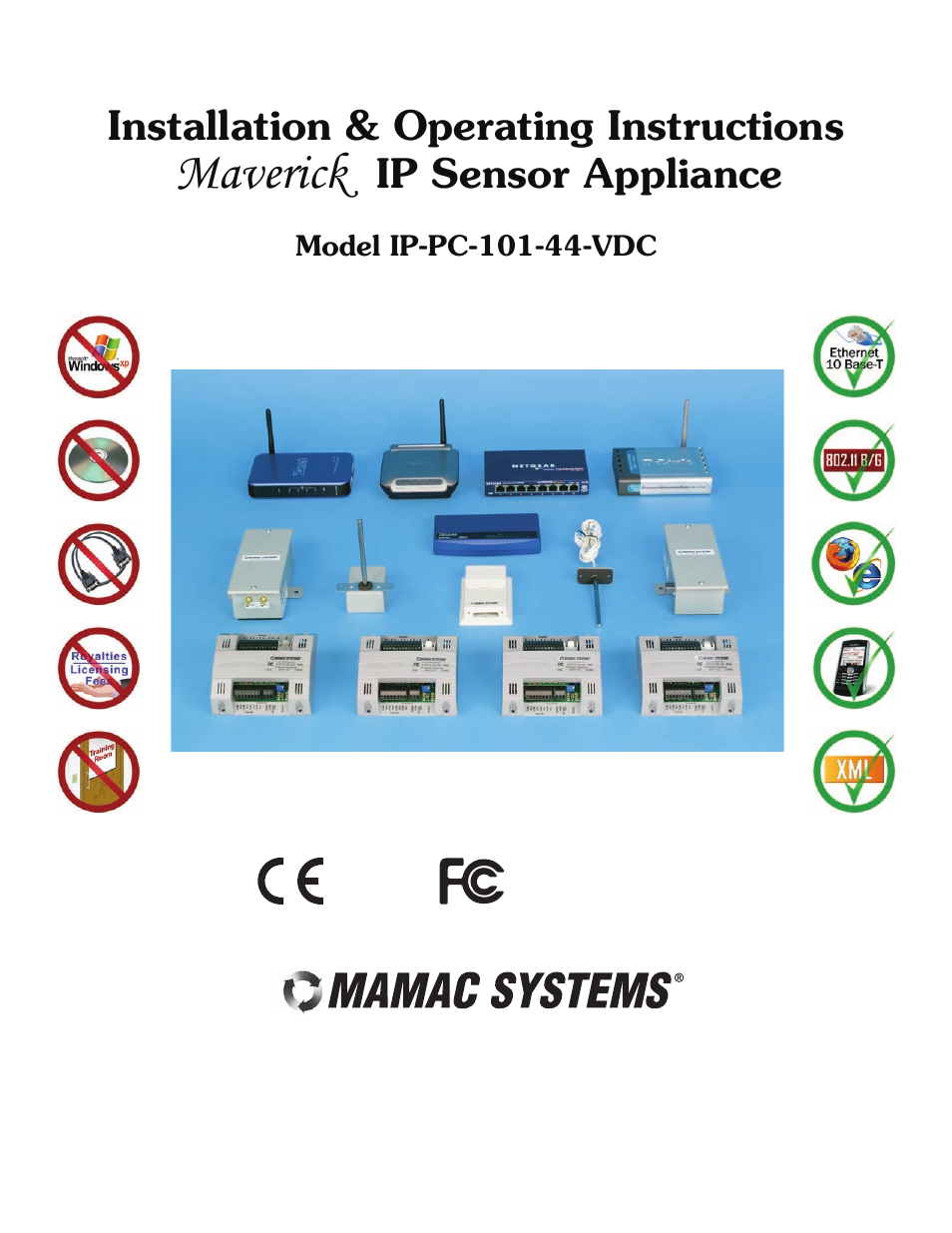 MAMAC Systems IP-PC-101-44-VDC User Manual | 21 pages