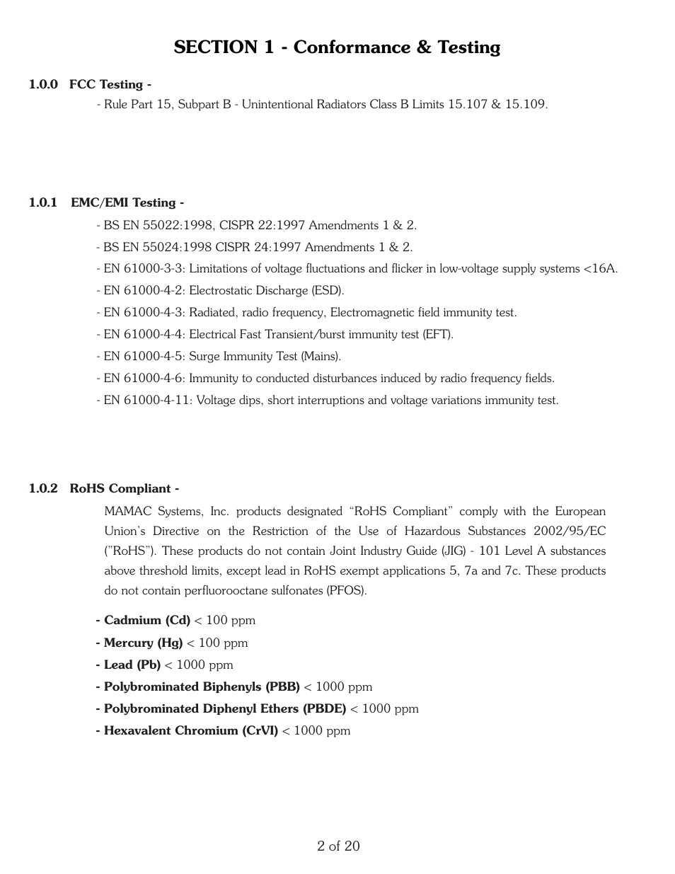 Pdf 2 | MAMAC Systems IP-PC-101-44-VDC User Manual | Page 3 / 21