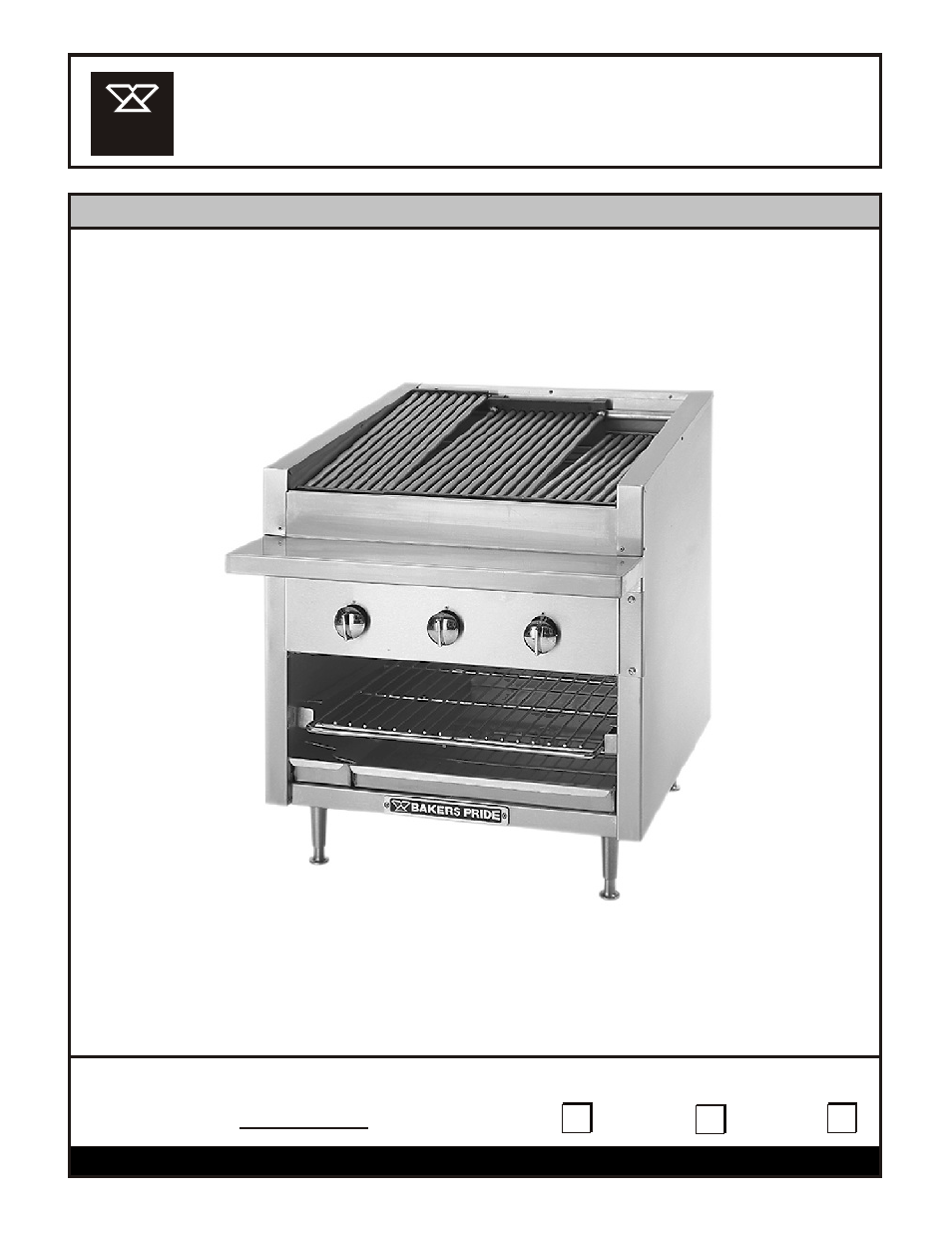 Bakers Pride CTB-24R/GS User Manual | 4 pages