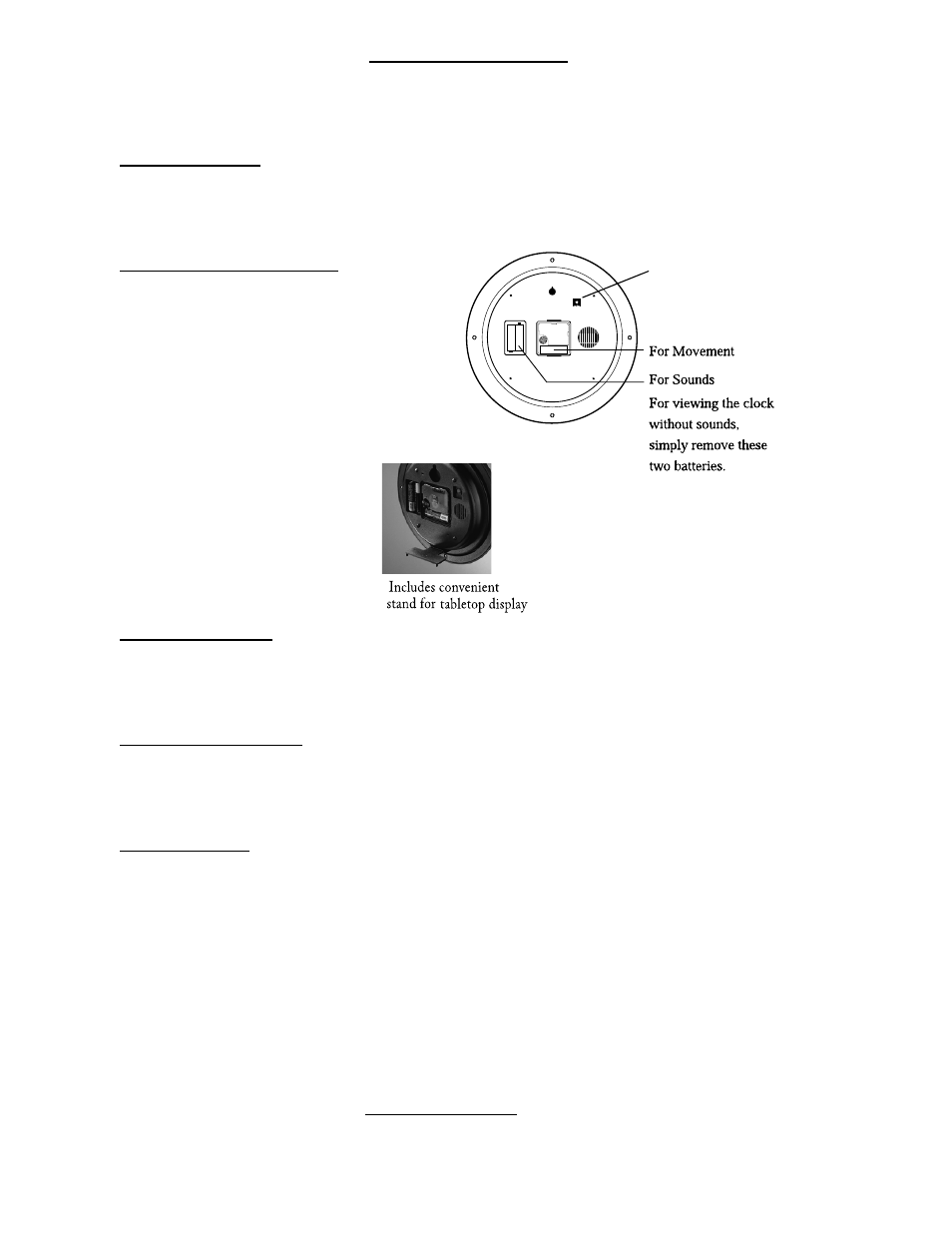 Mark Feldstein & Associates Thomas Kinkade Spirit of Christmas Sound Clock User Manual | 1 page