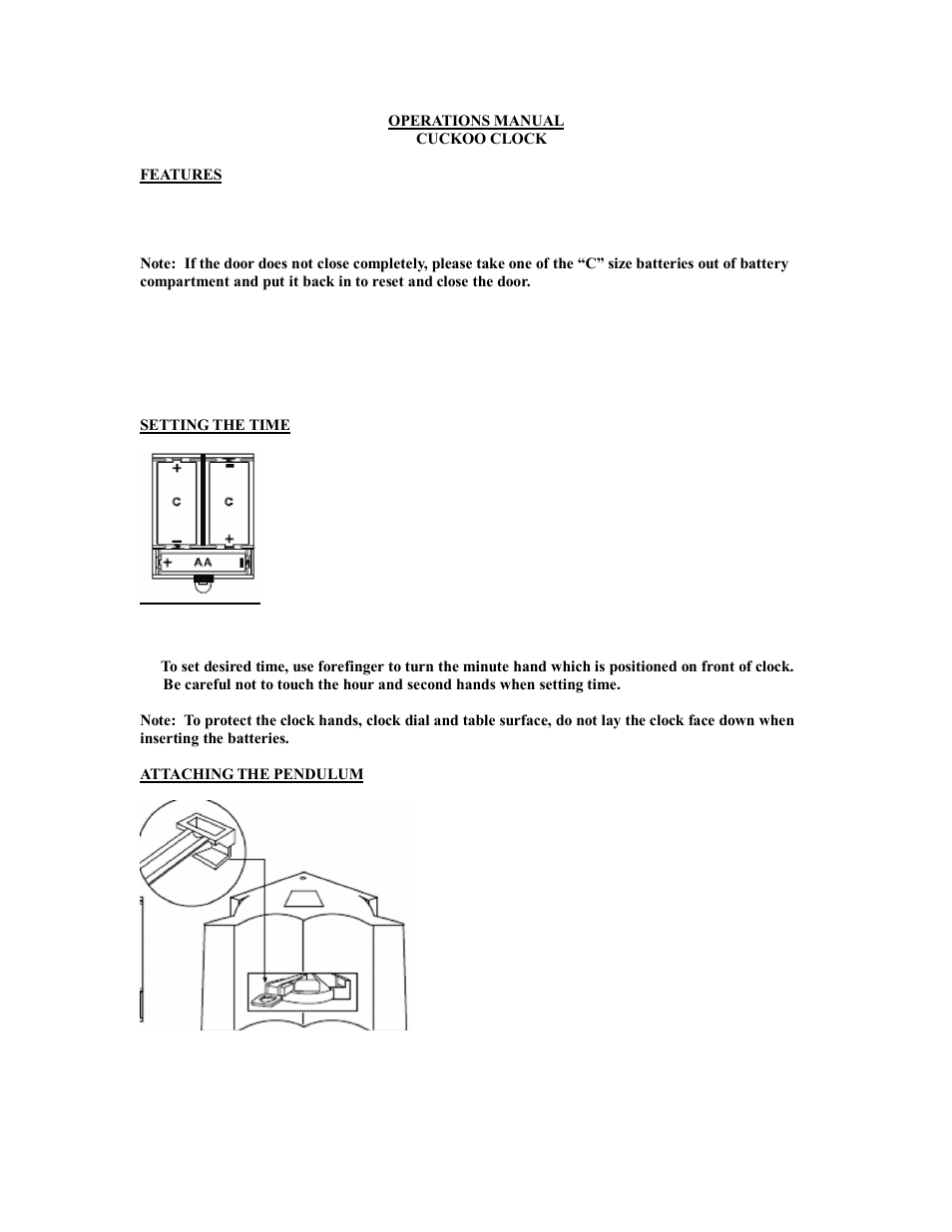Mark Feldstein & Associates Cuckoo Clock - Peanuts User Manual | 2 pages