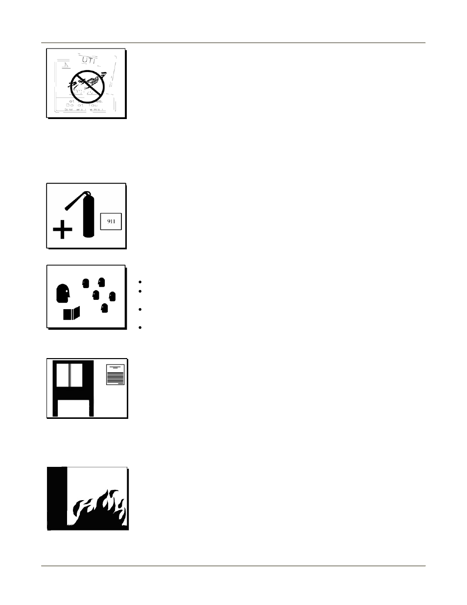 Keep safety labels clean and in good condition, Be prepared for emergencies, Know your responsibilities as an employer | Use gas safely-- avoid danger, Clearance to combustibles | Bakers Pride DRG-40 User Manual | Page 6 / 40