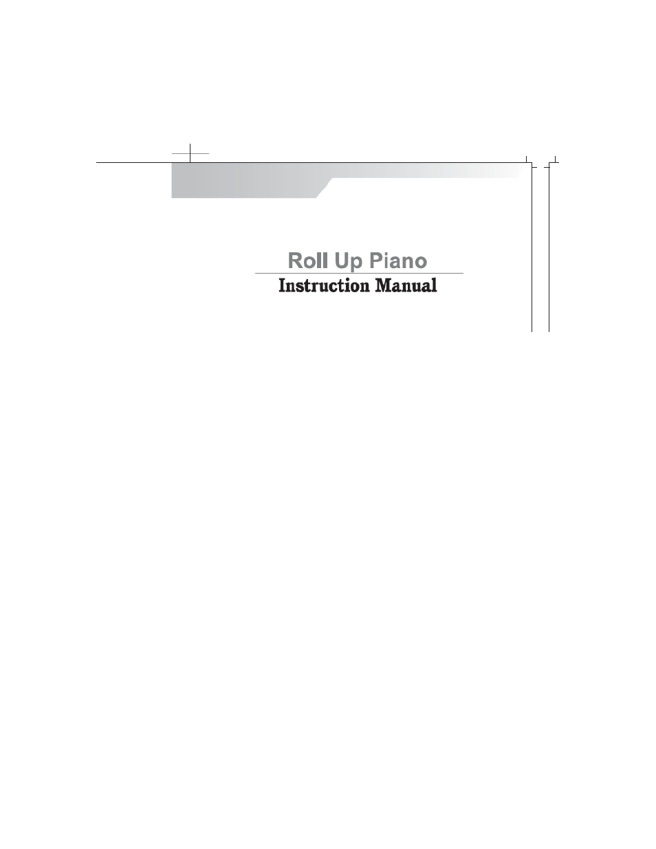 Mark Feldstein & Associates Roll-Up Piano User Manual | 18 pages